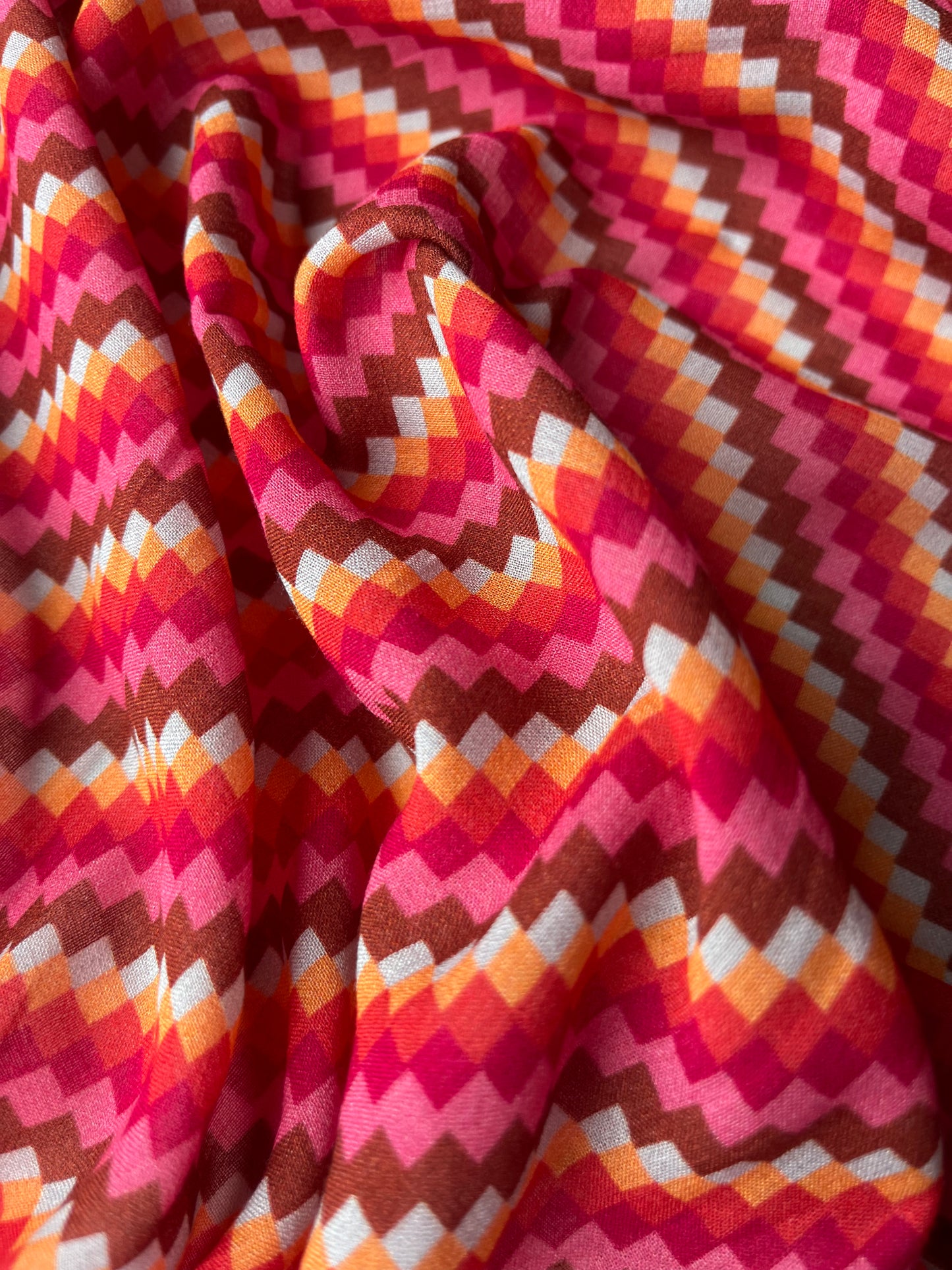JUNO 025 cotton gauze retro fine geometric design