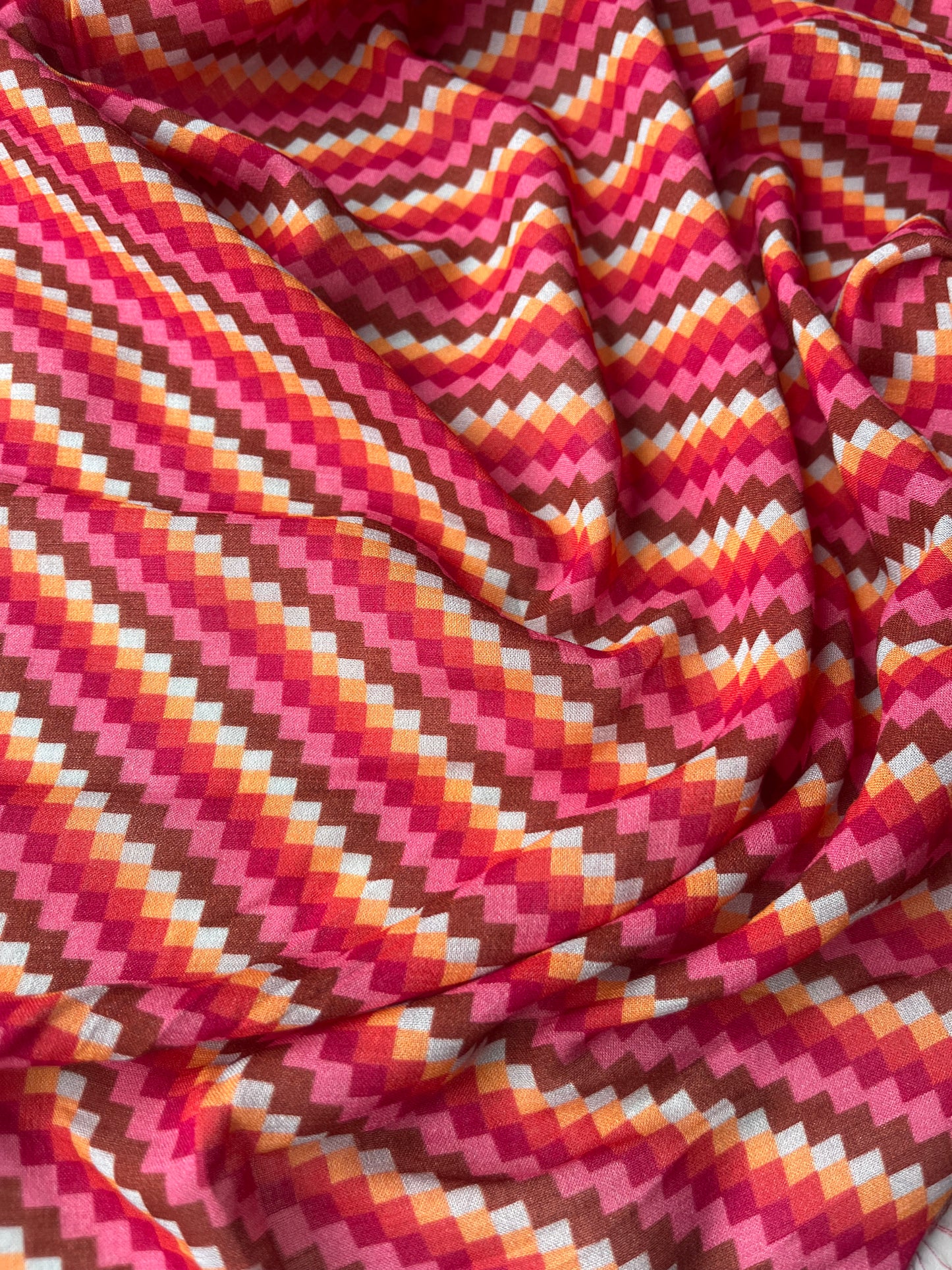 JUNO 025 cotton gauze retro fine geometric design