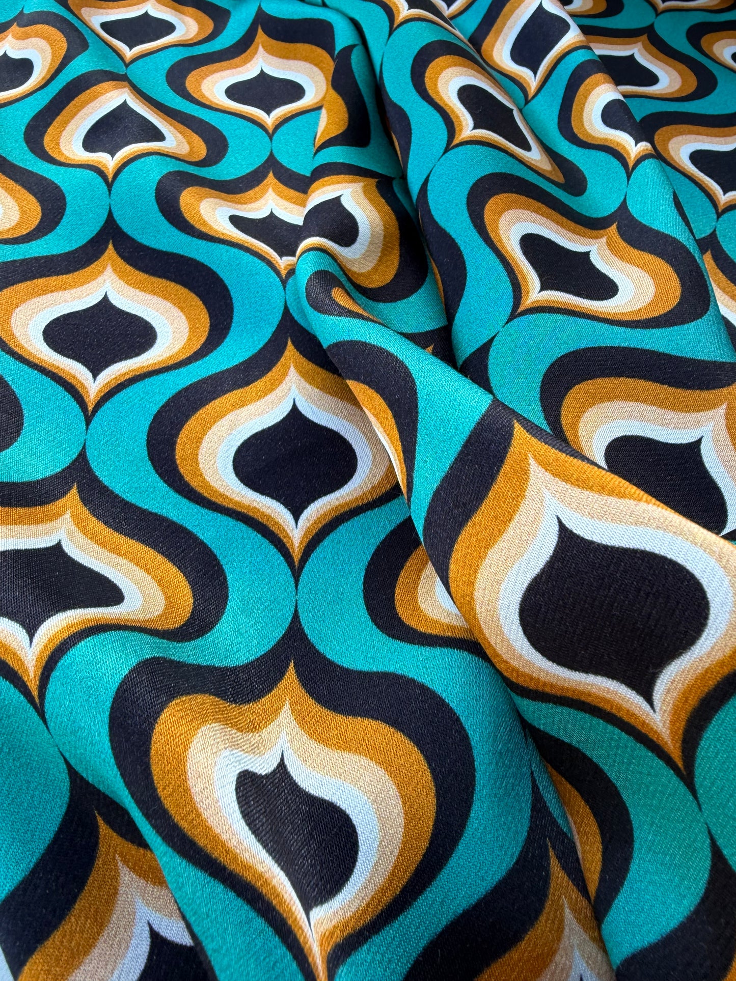 AXEL 002 geometrical design viscose satin