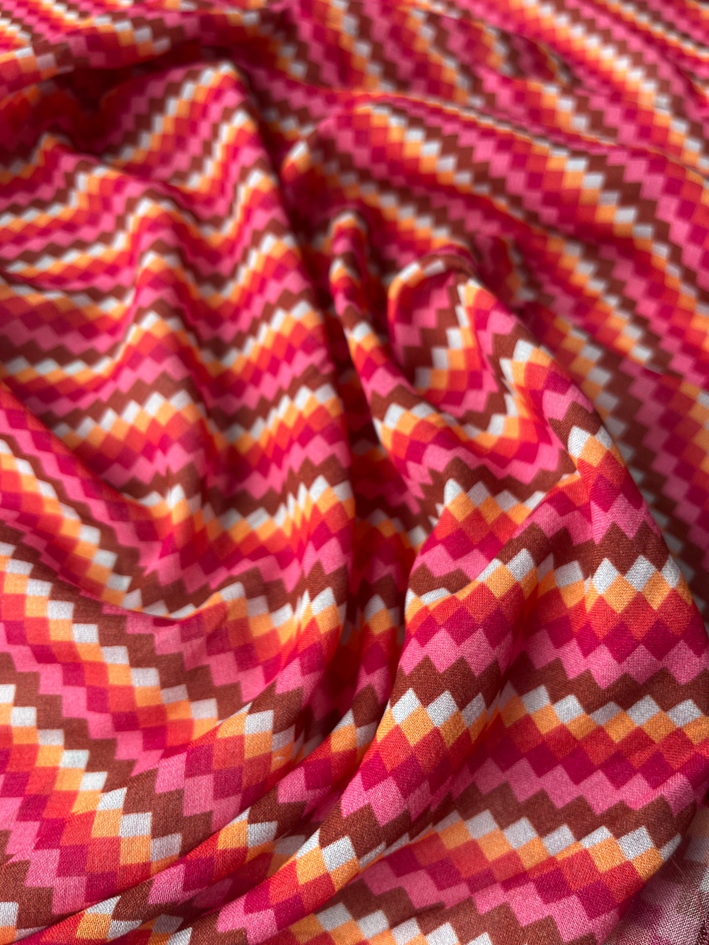 JUNO 025 cotton gauze retro fine geometric design