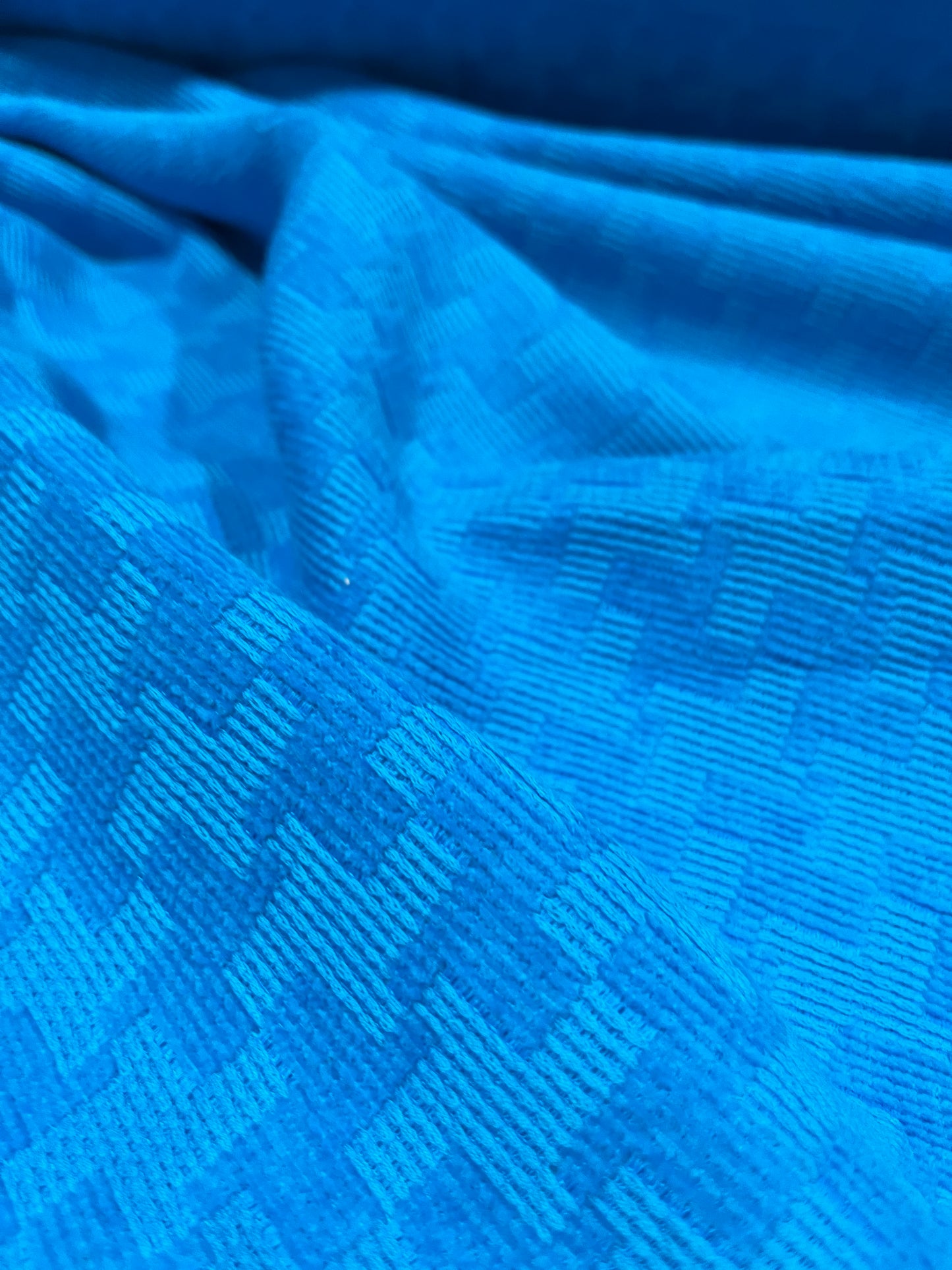 MATTIA turquoise jacquard with wool and silk