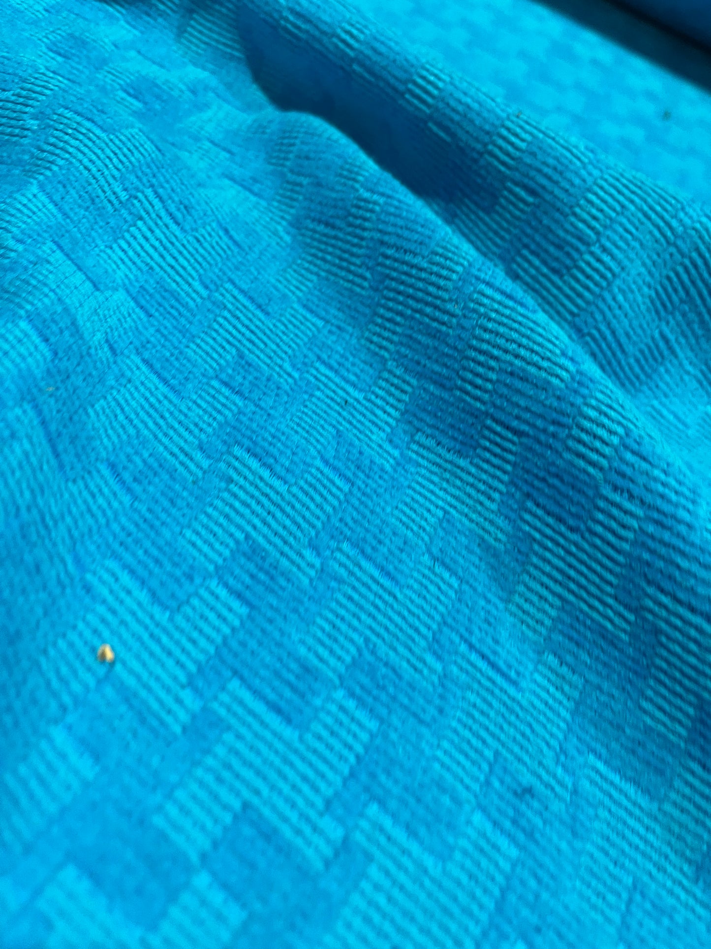 MATTIA turquoise jacquard with wool and silk