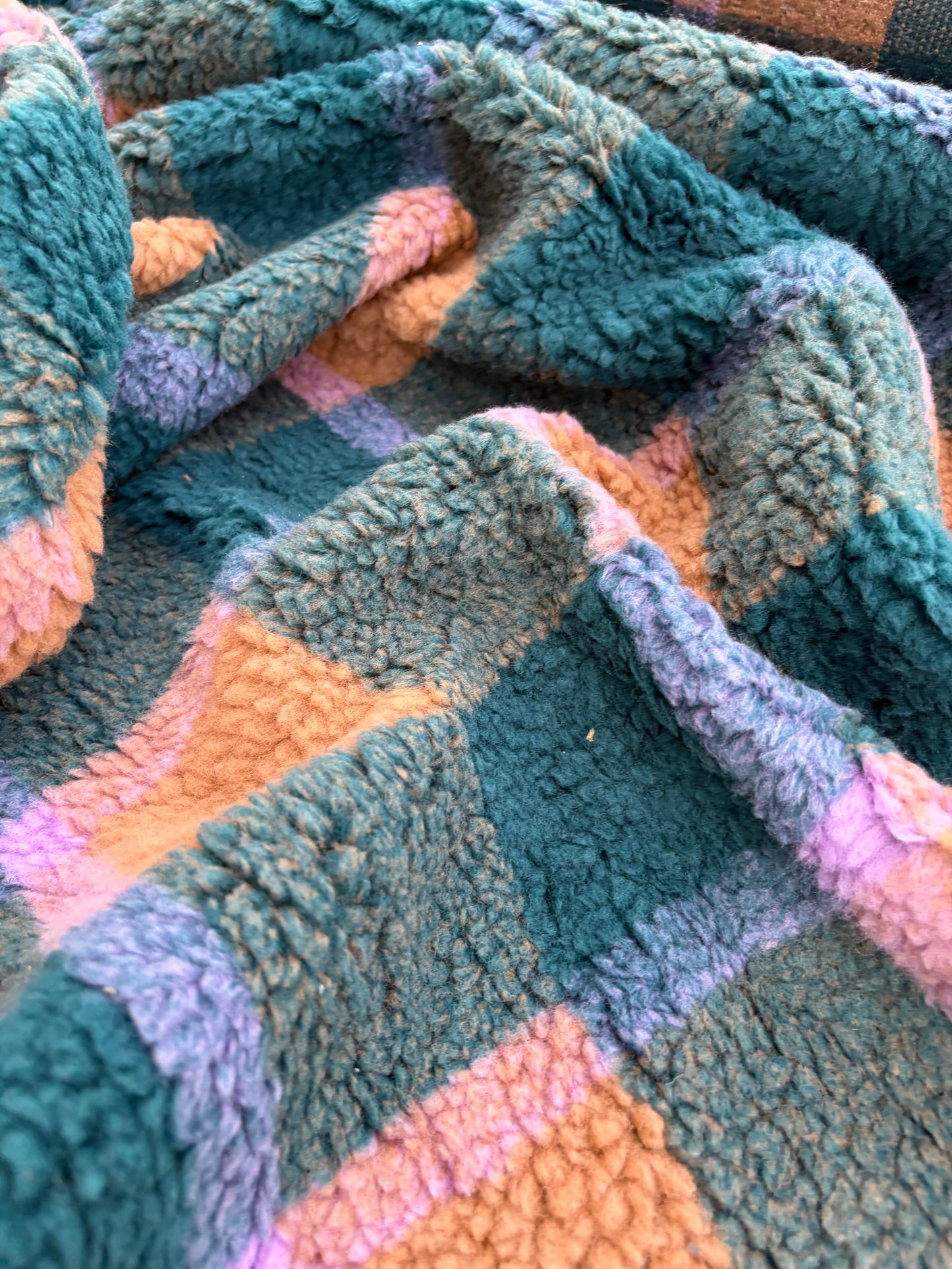 B.ROSE 015 heavy wool bouclette check