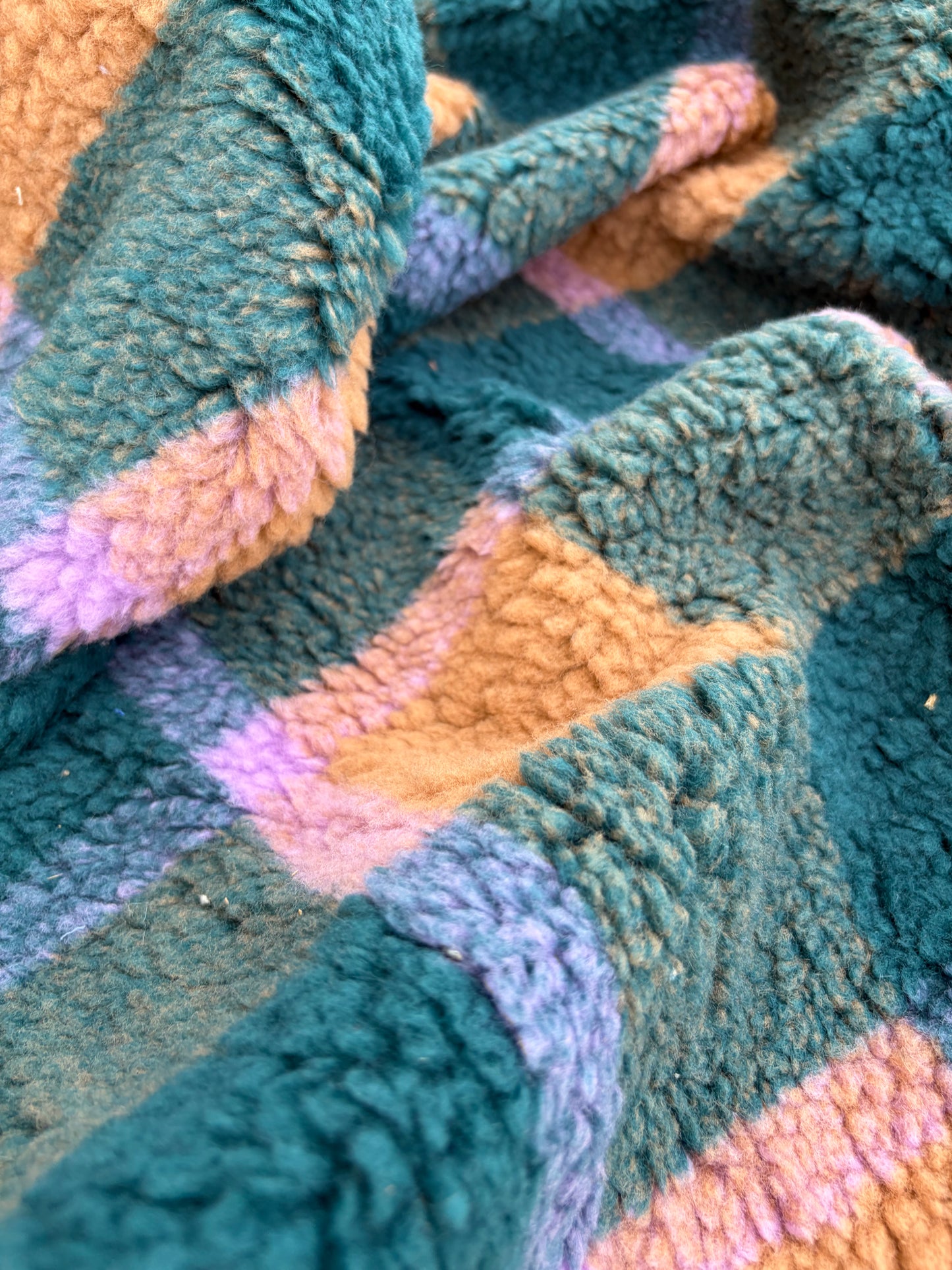 B.ROSE 015 heavy wool bouclette check