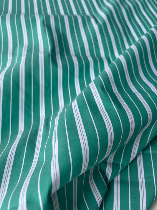 JUNO 027 poplin stretch balanced stripe