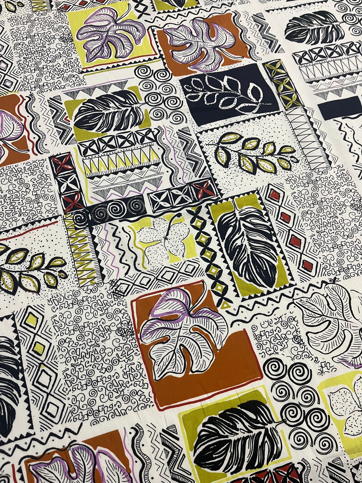 JANIE 012 cotton poplin patchwork print