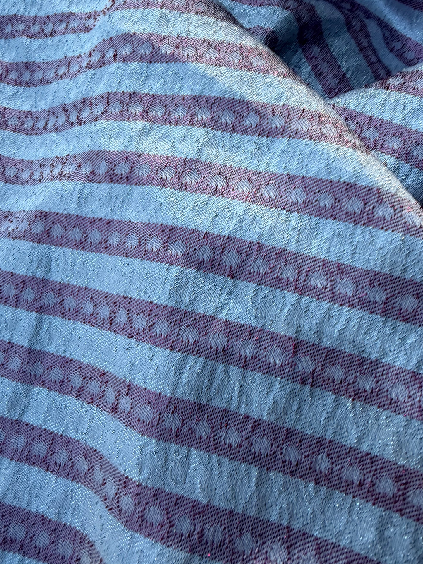 RALPH 001 pink/silver jacquard stripes