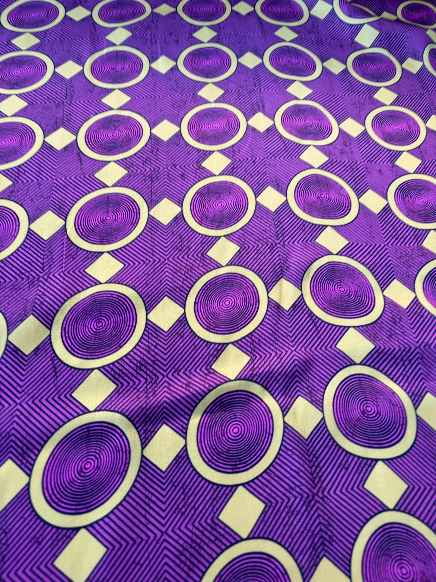 AXEL 008 aubergine/yellow ethnical viscose satin