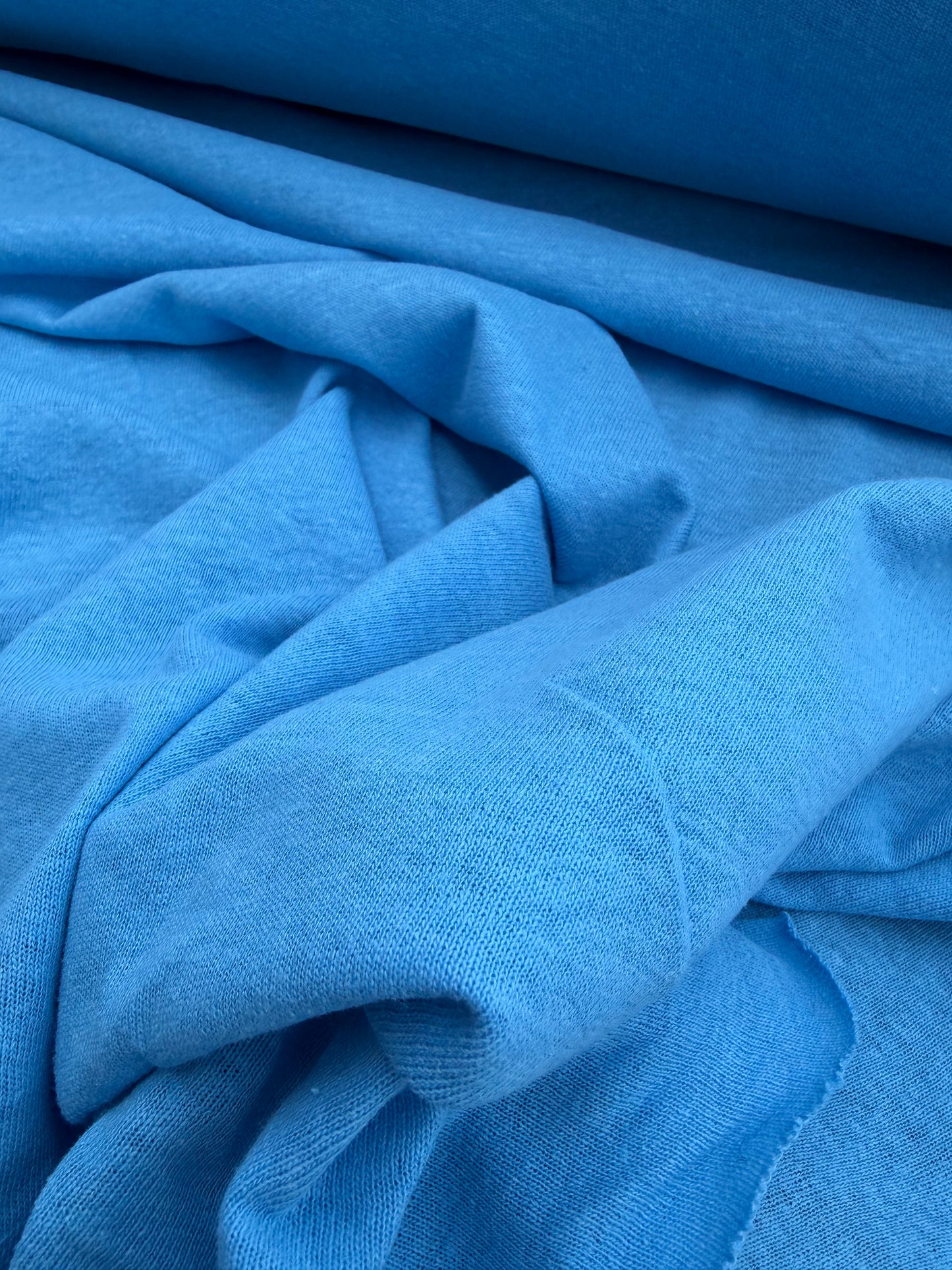 B.ROSE 022 linen jersey azur