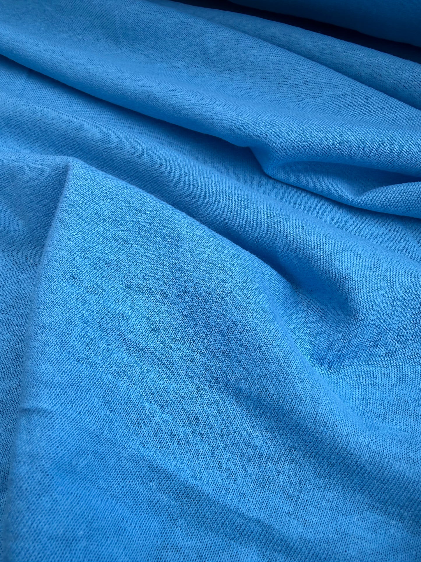 B.ROSE 022 linen jersey azur
