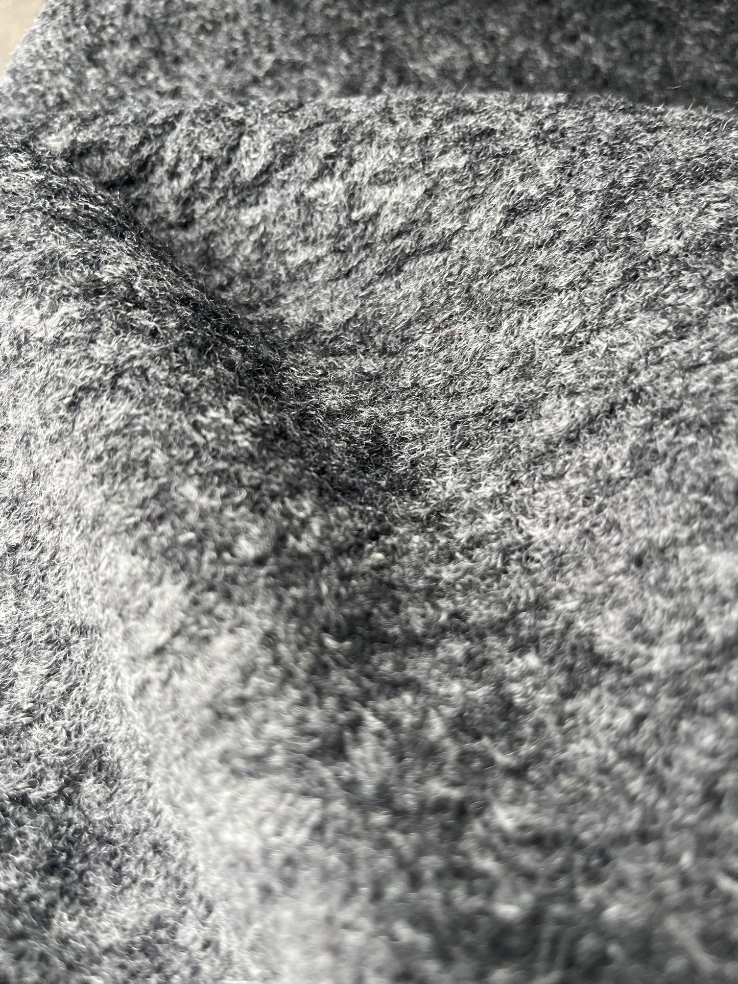 JUNO 007  boiled wool antracite grey