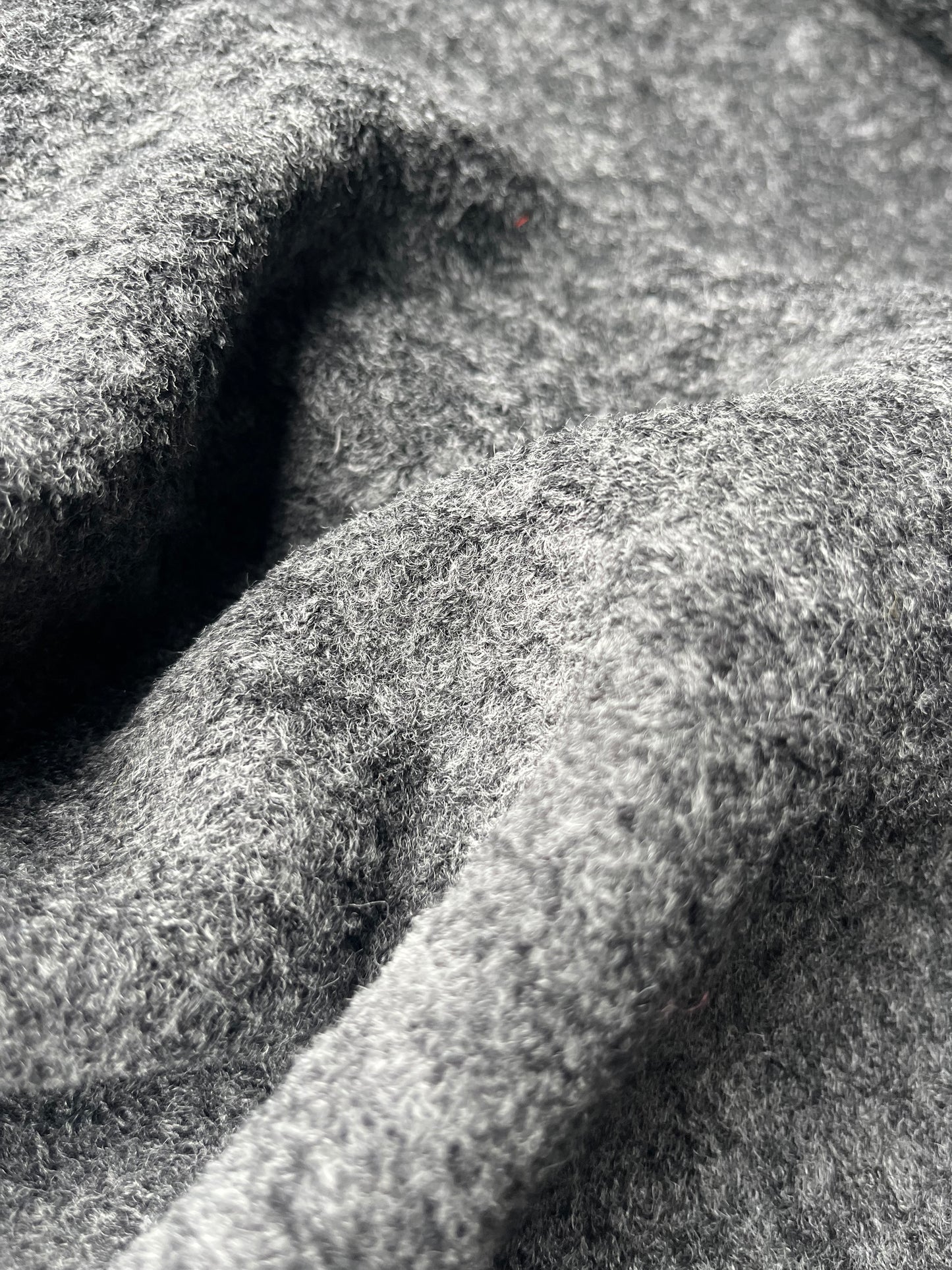 JUNO 007  boiled wool antracite grey
