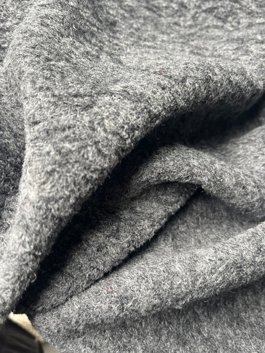 JUNO 007  boiled wool antracite grey