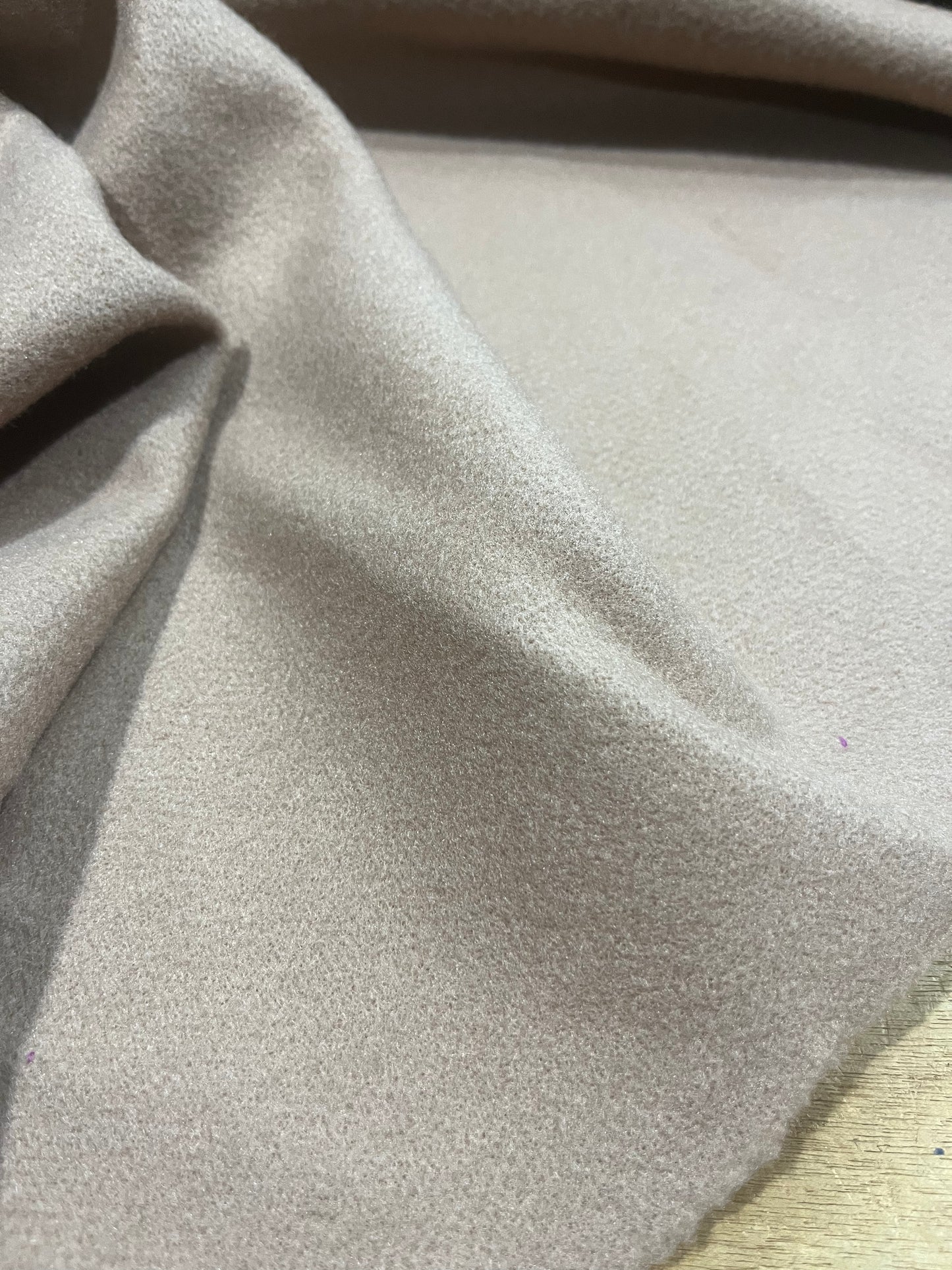 G00 Melton wool look coat fabric mokka