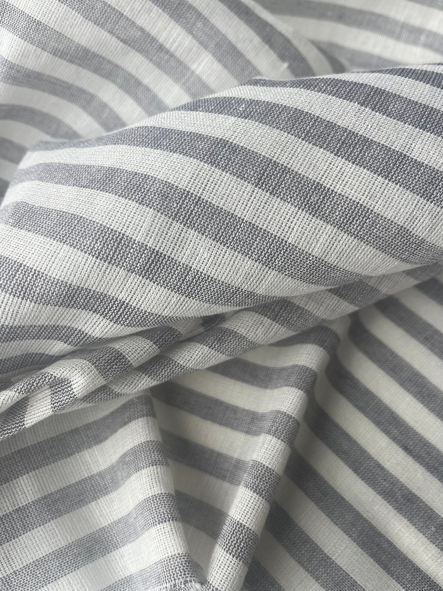 GIORGIA 004 cotton linen stripes navy/ecru