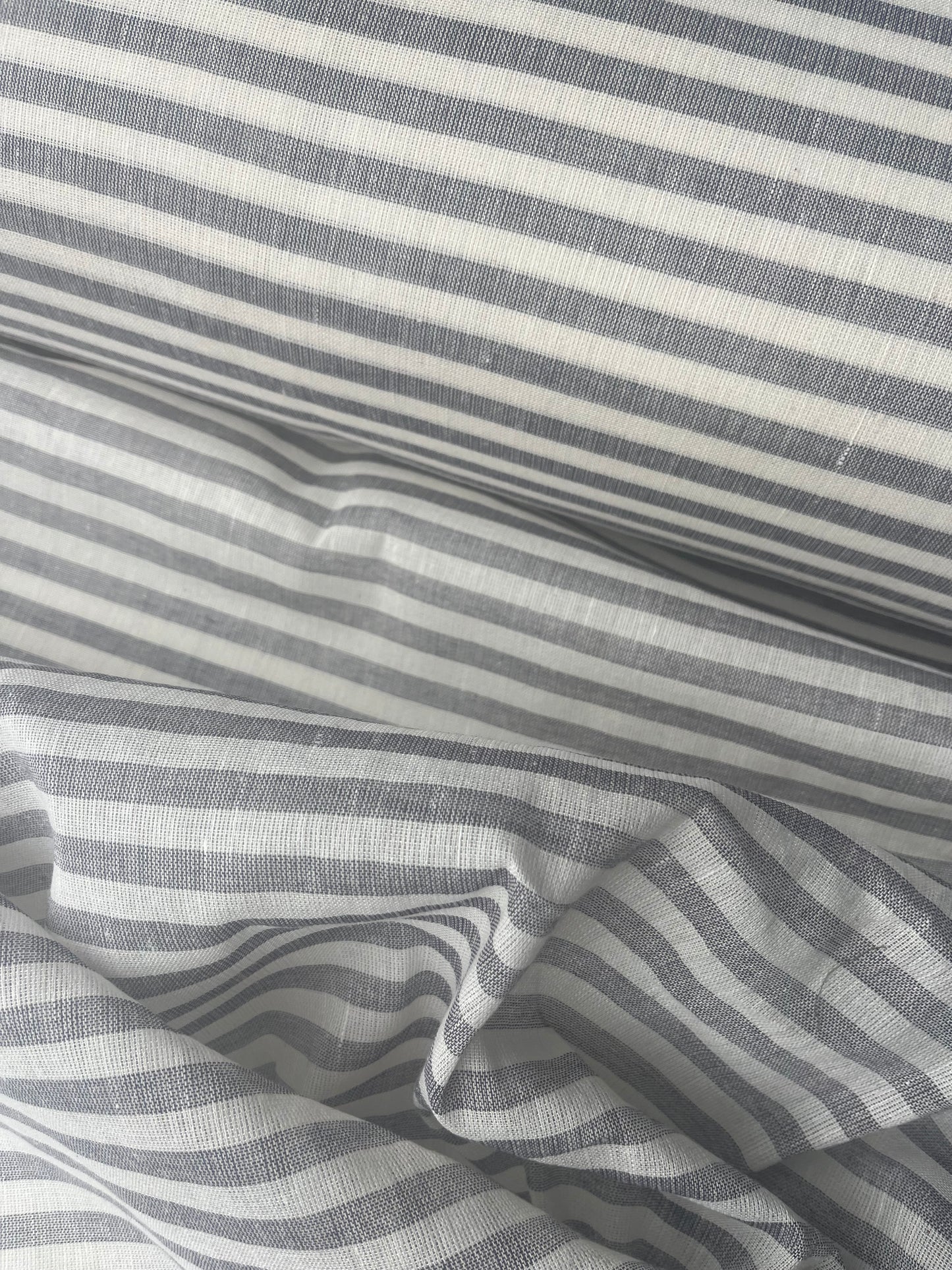 GIORGIA 004 cotton linen stripes navy/ecru
