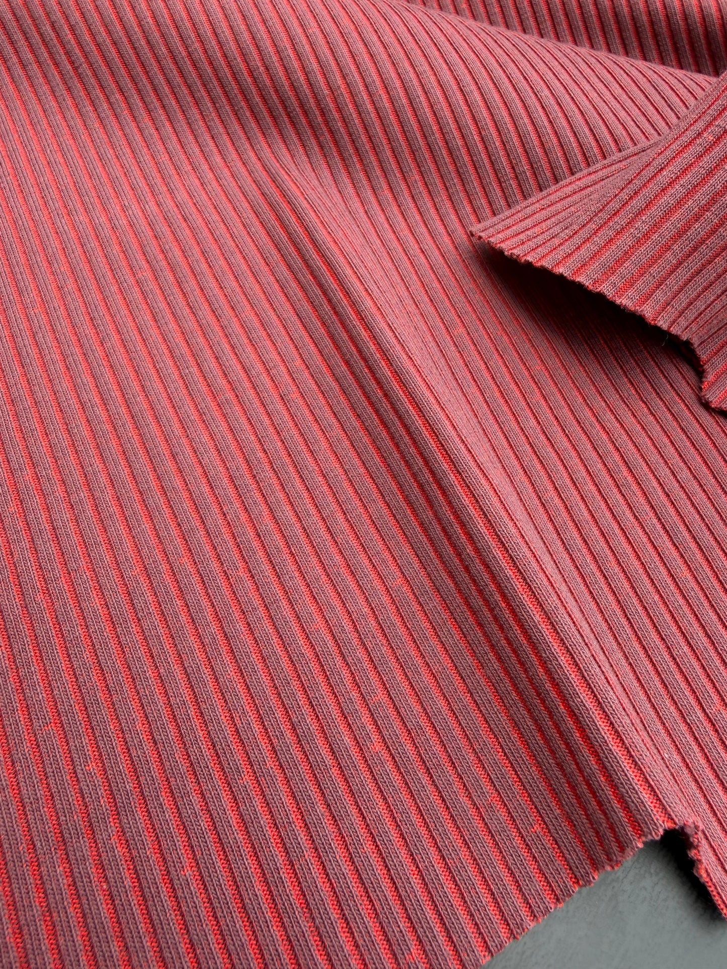 LC B.ROSE 028 heavy cotton bicolor 4 x 1 rib
