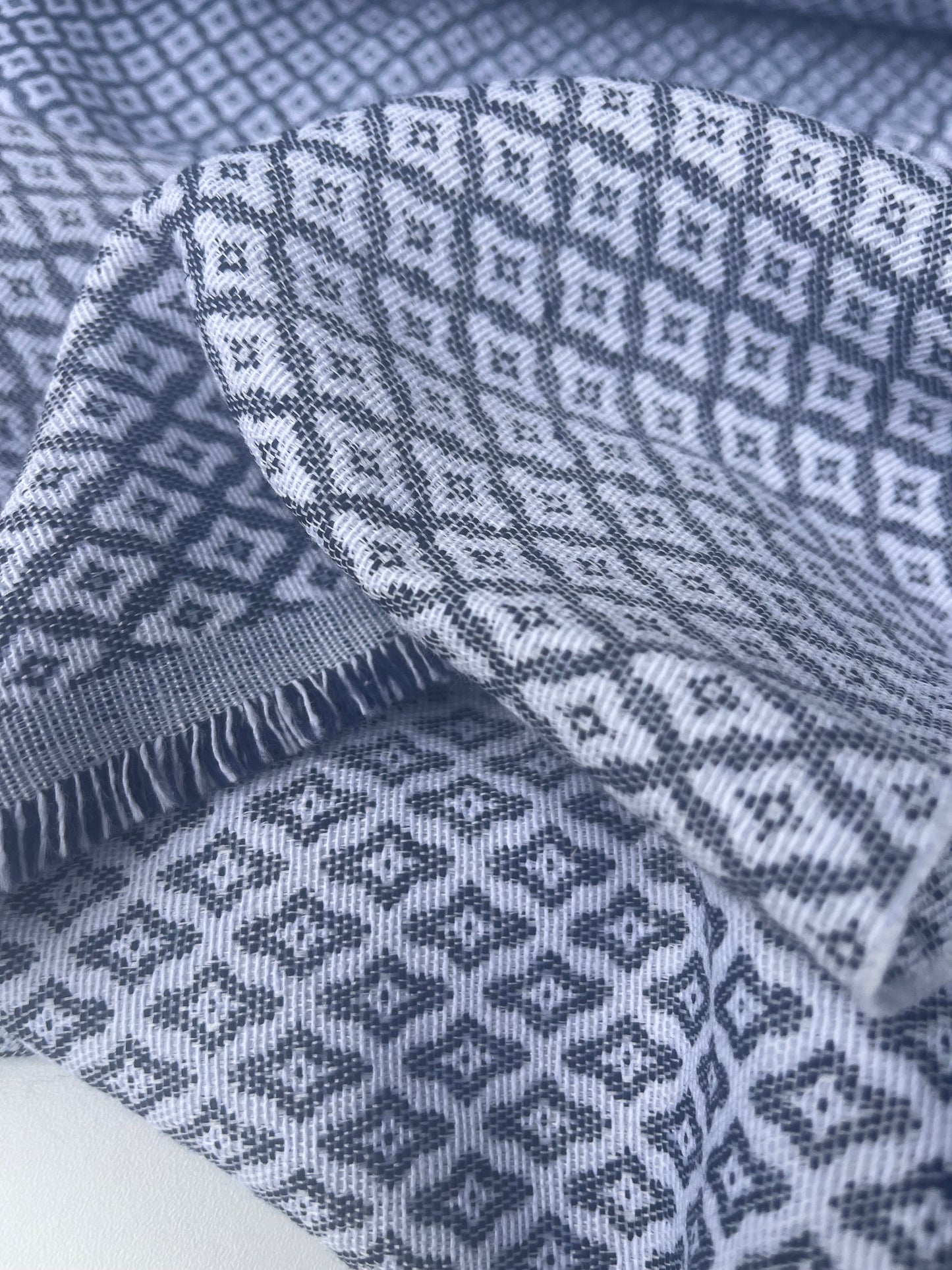 LC GIORGIA 005 cotton jacquard navy/white