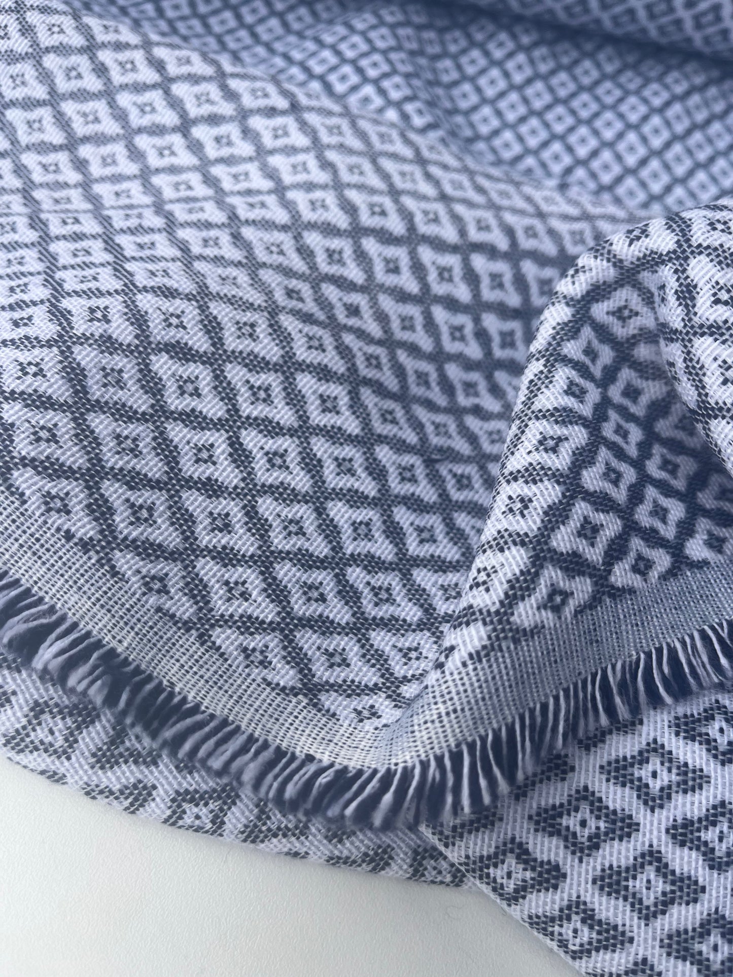 LC GIORGIA 005 cotton jacquard navy/white