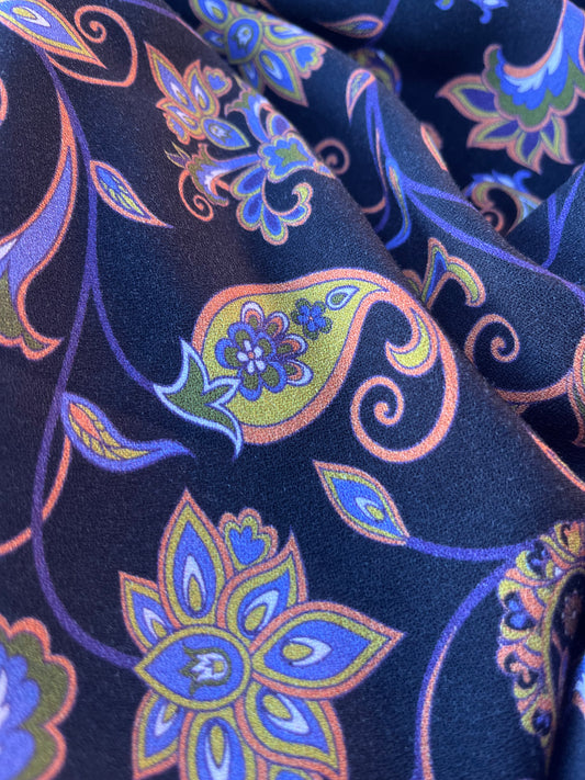 JUNO 039  crêpe viscose ethnic floral print