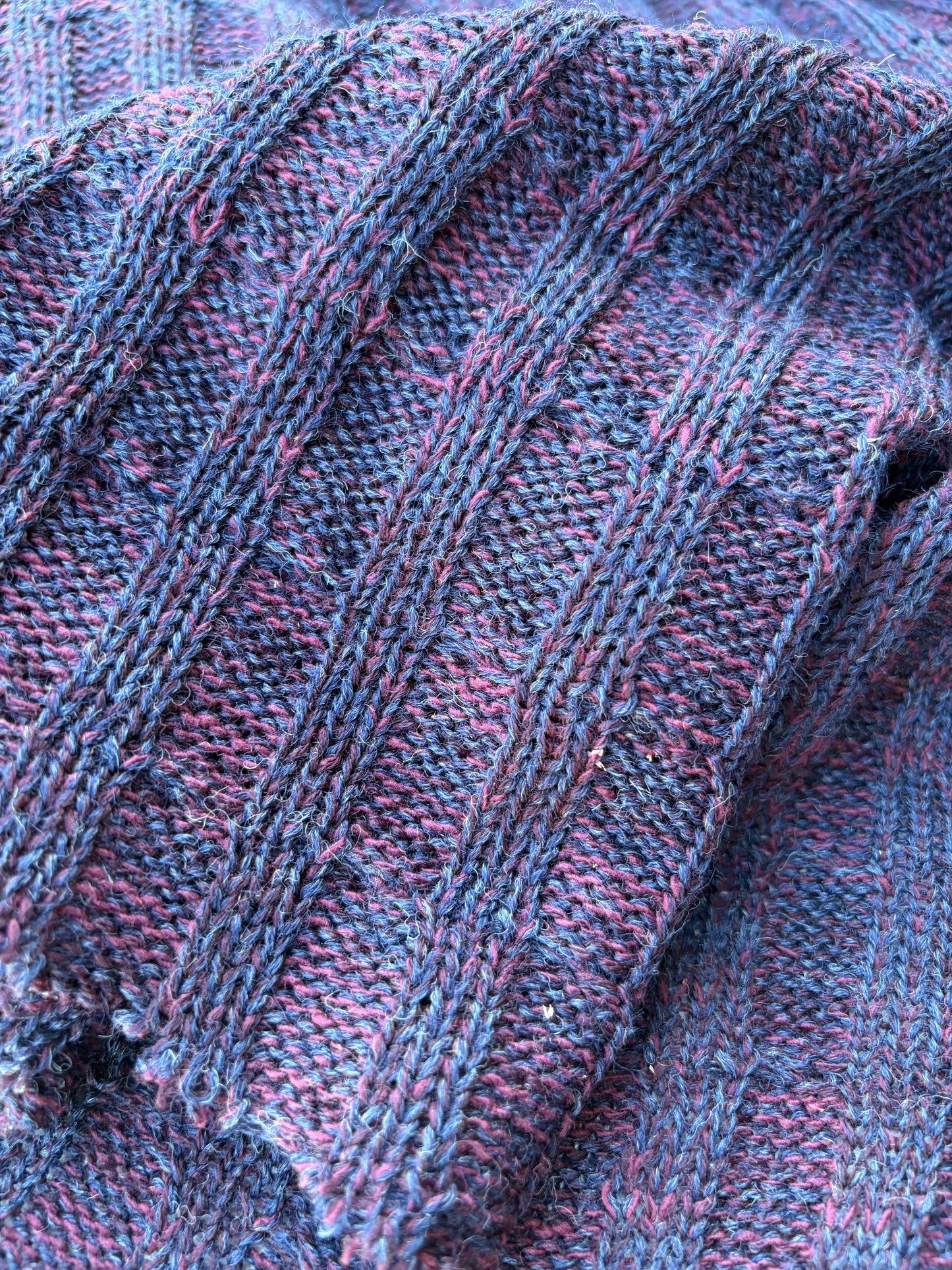 AXEL 016 navy/red cable jersey cotton/wool