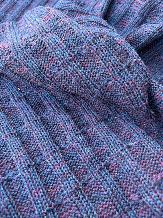 AXEL 016 navy/red cable jersey cotton/wool