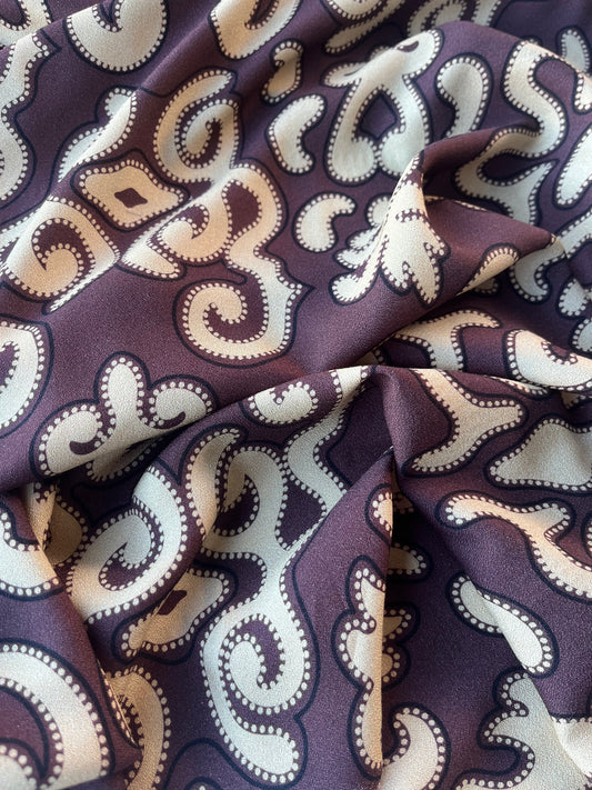 JUNO 040  crêpe viscose ornamental print