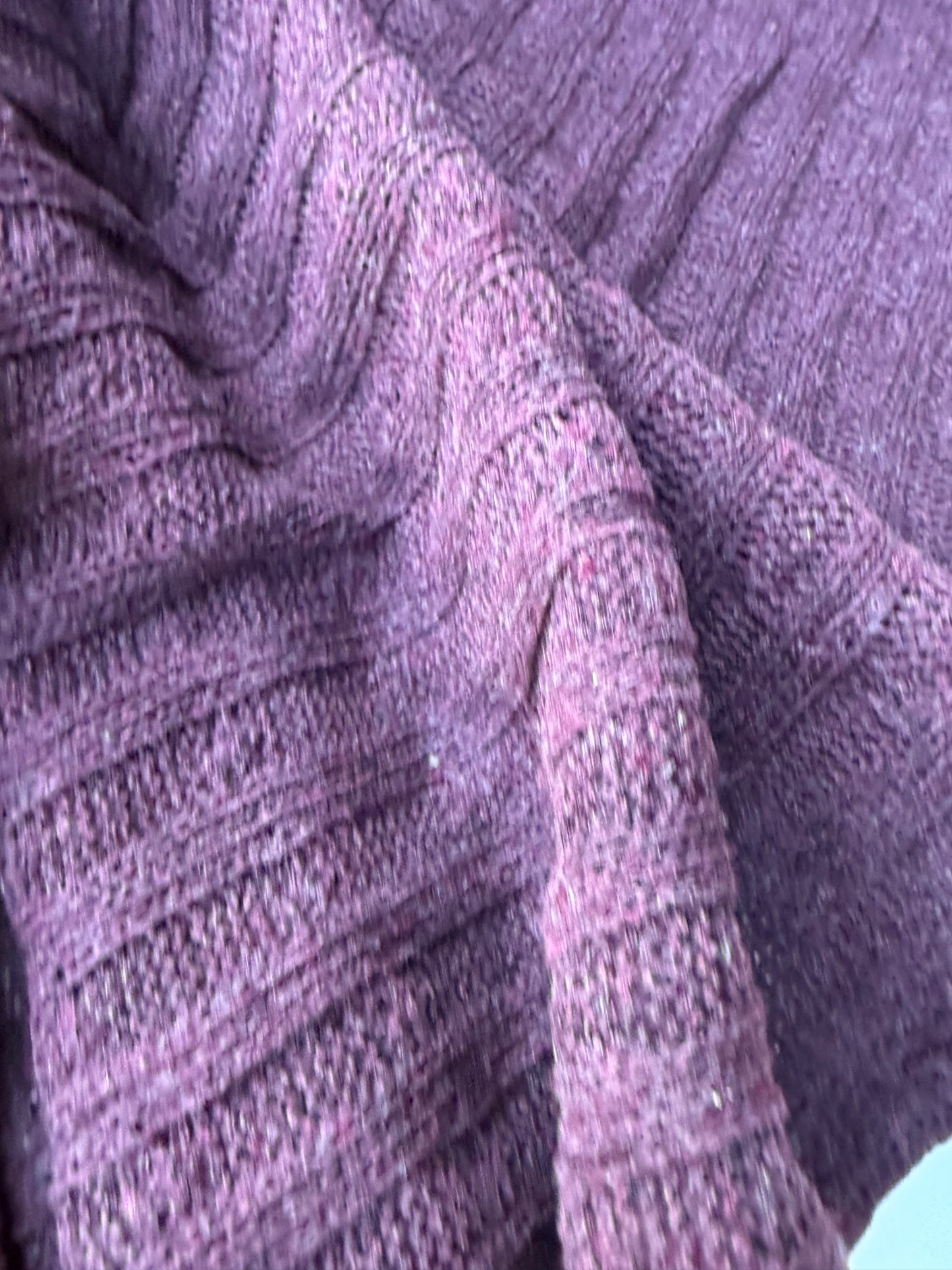AXEL 017 aubergine cable jersey cotton/wool