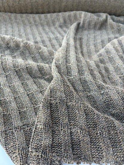 AXEL 018 khaky cable jersey cotton/wool