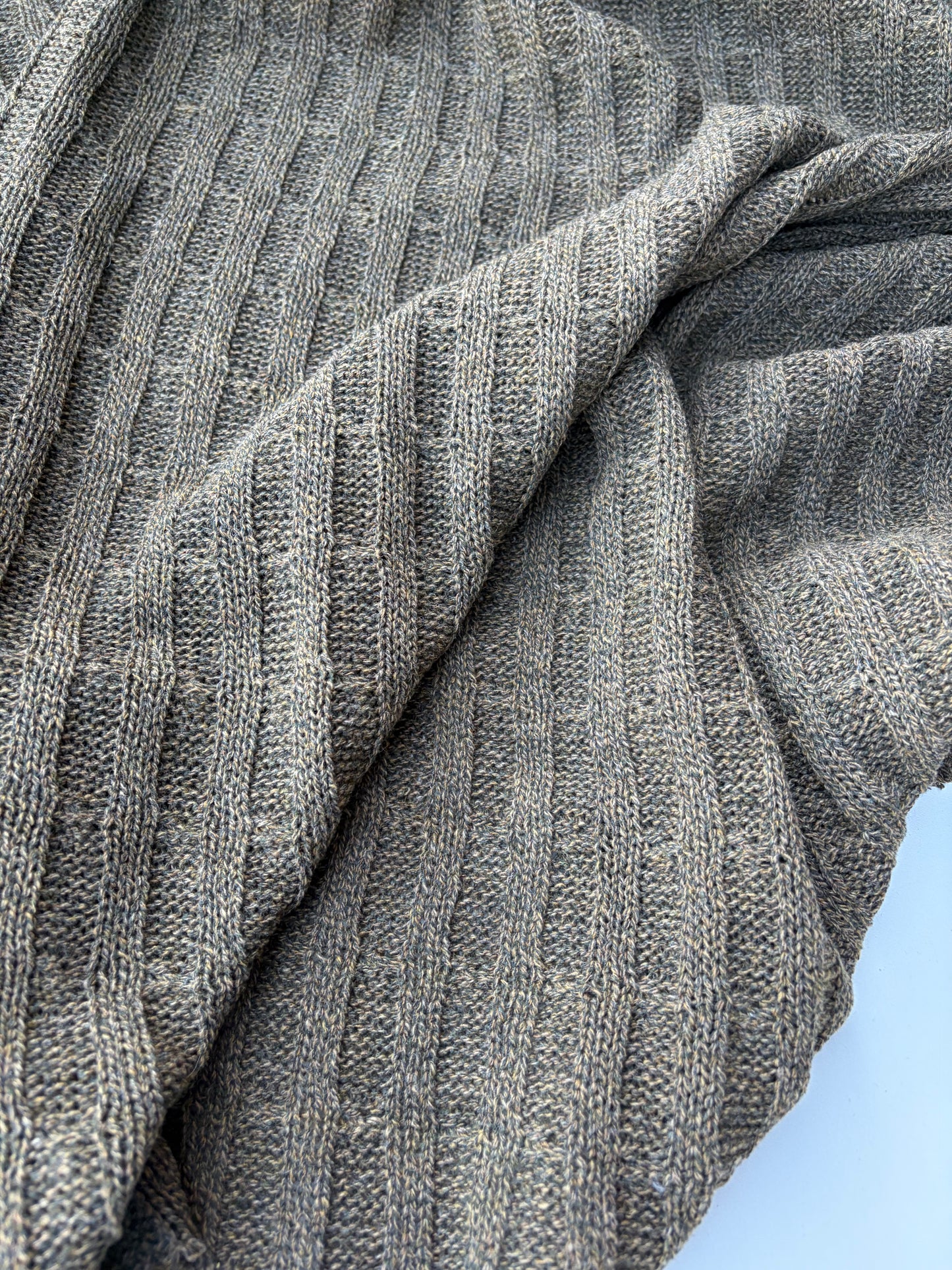 AXEL 018 khaky cable jersey cotton/wool