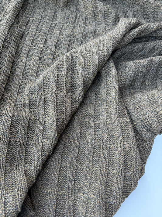 AXEL 018 khaky cable jersey cotton/wool