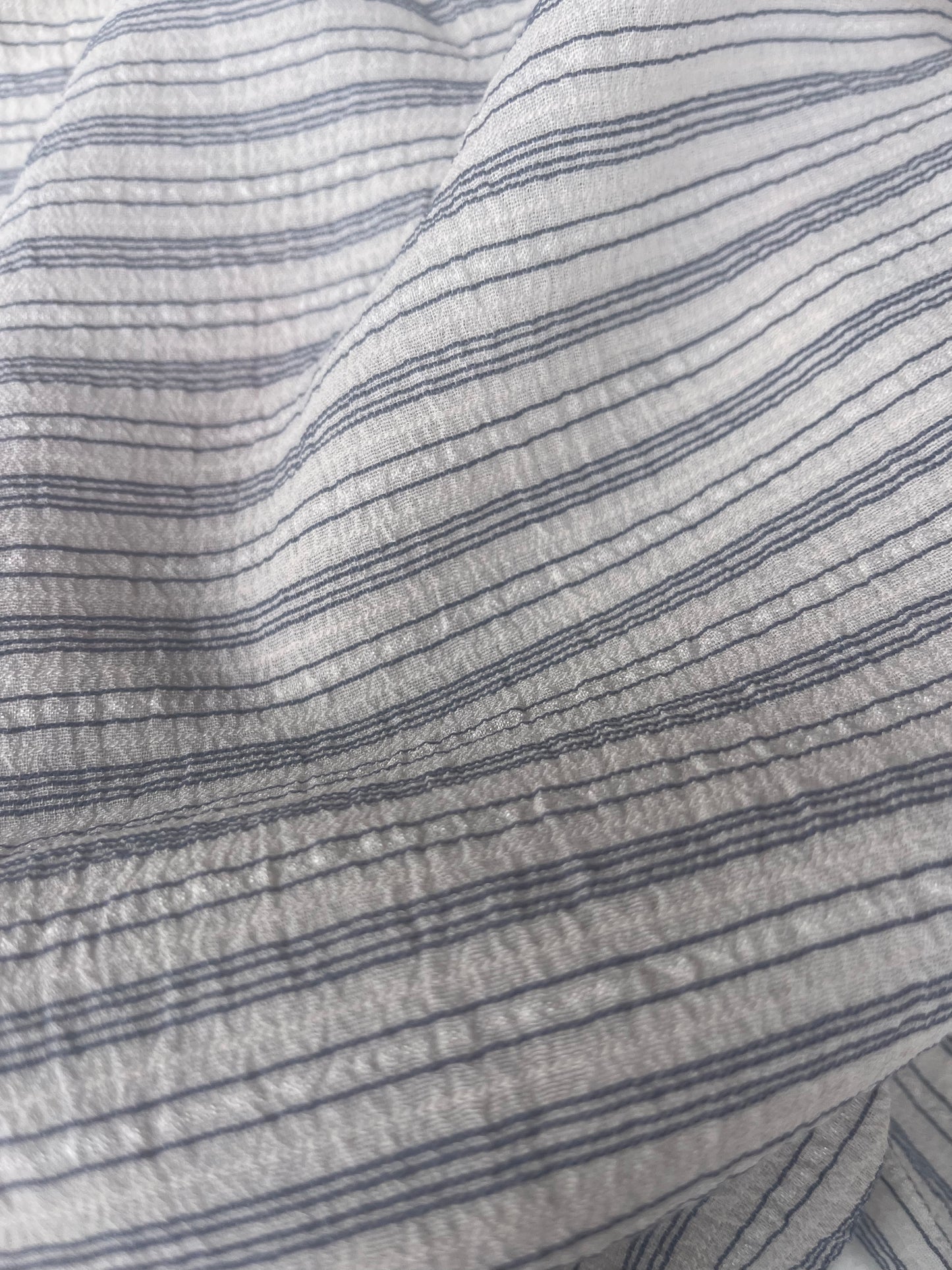 GIORGIA 009 viscose stripes ecru/navy