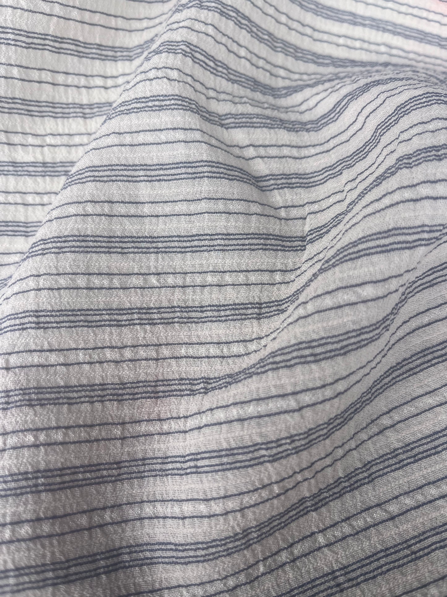 GIORGIA 009 viscose stripes ecru/navy