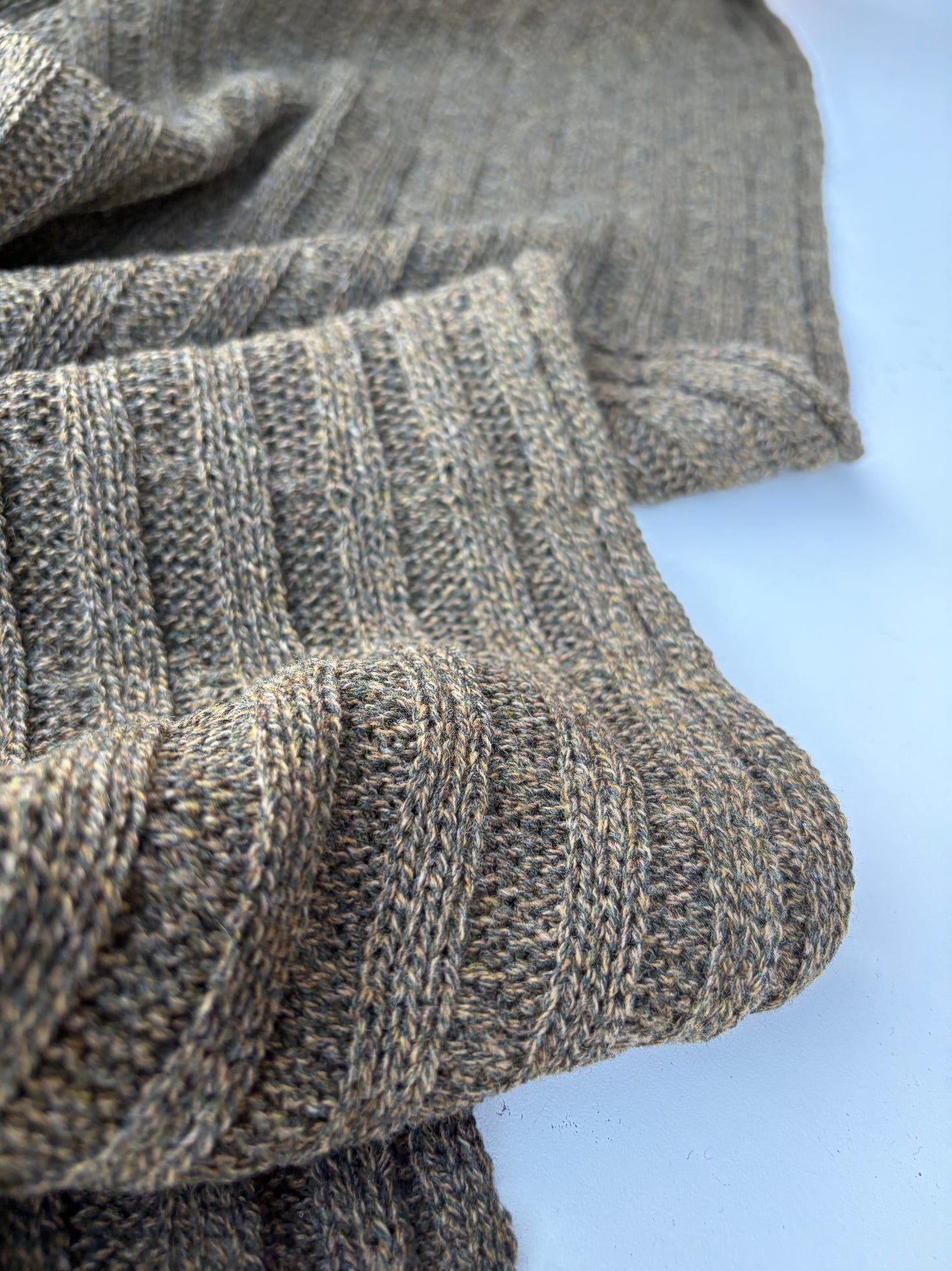 AXEL 018 khaky cable jersey cotton/wool