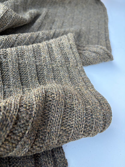 AXEL 018 khaky cable jersey cotton/wool