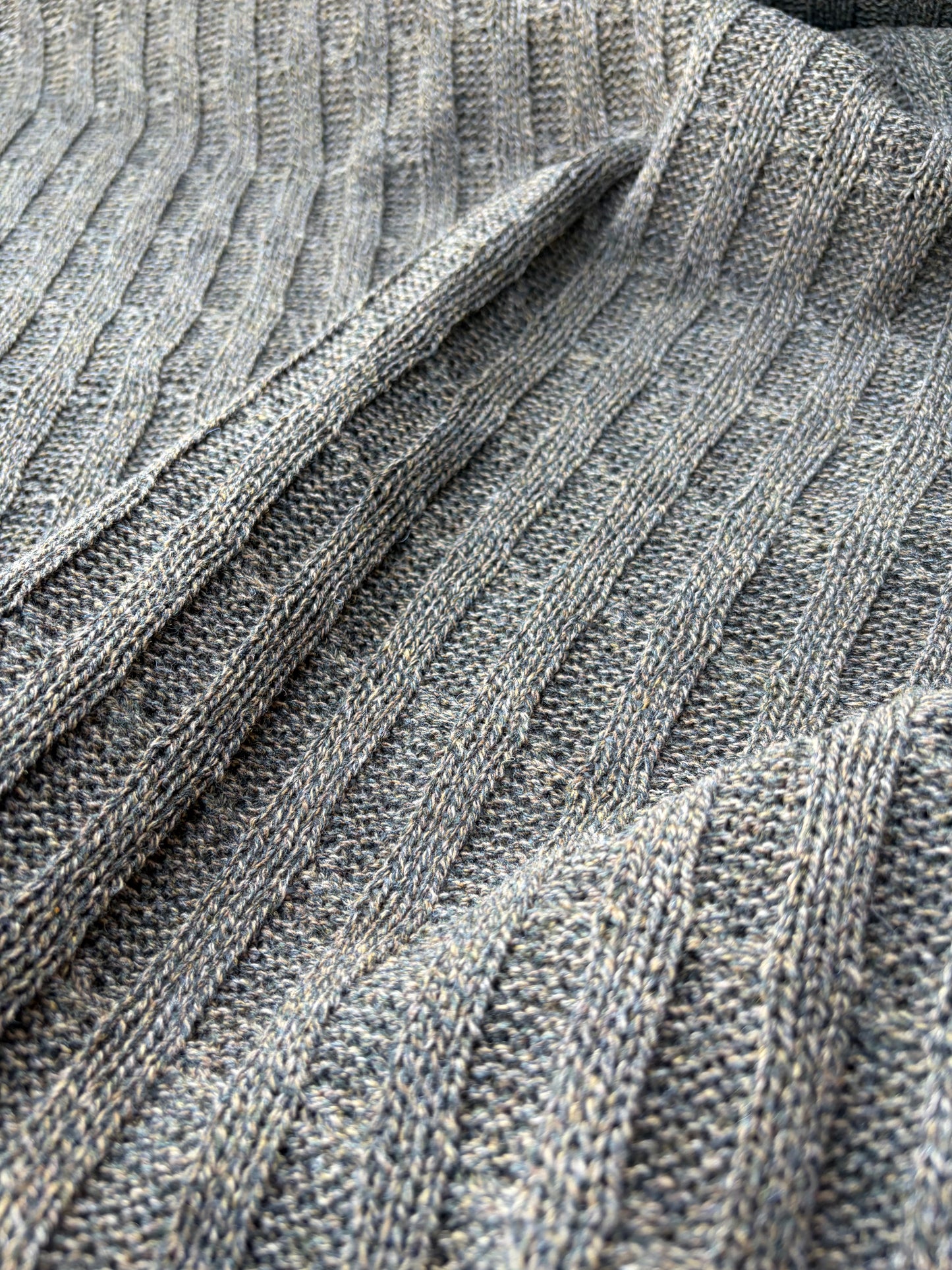 AXEL 018 khaky cable jersey cotton/wool