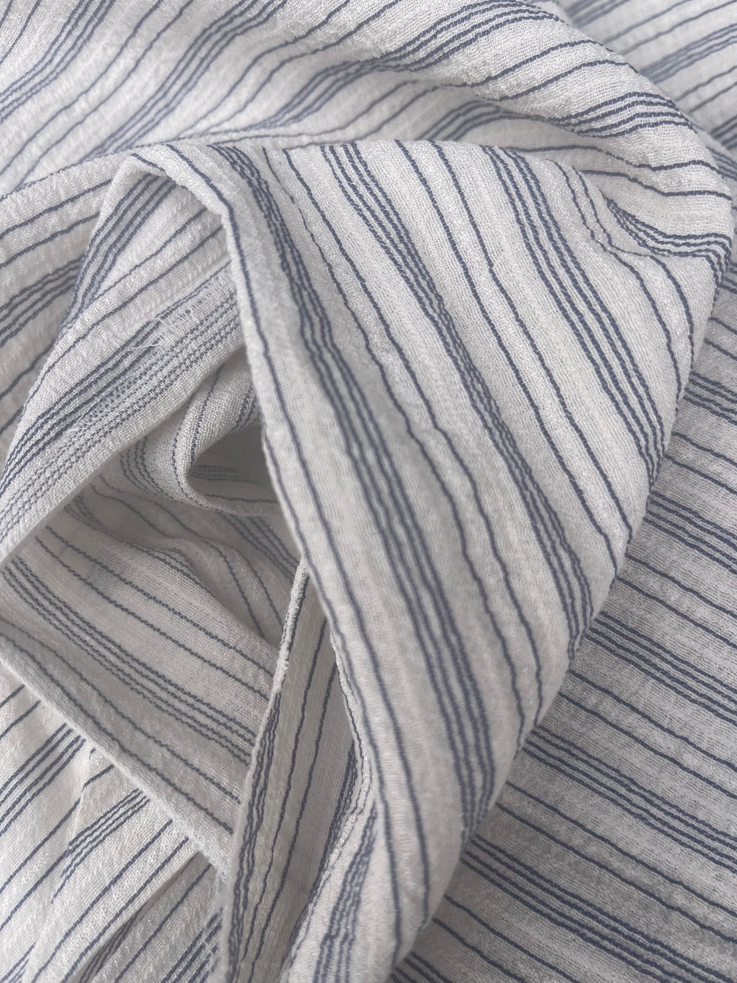 GIORGIA 009 viscose stripes ecru/navy