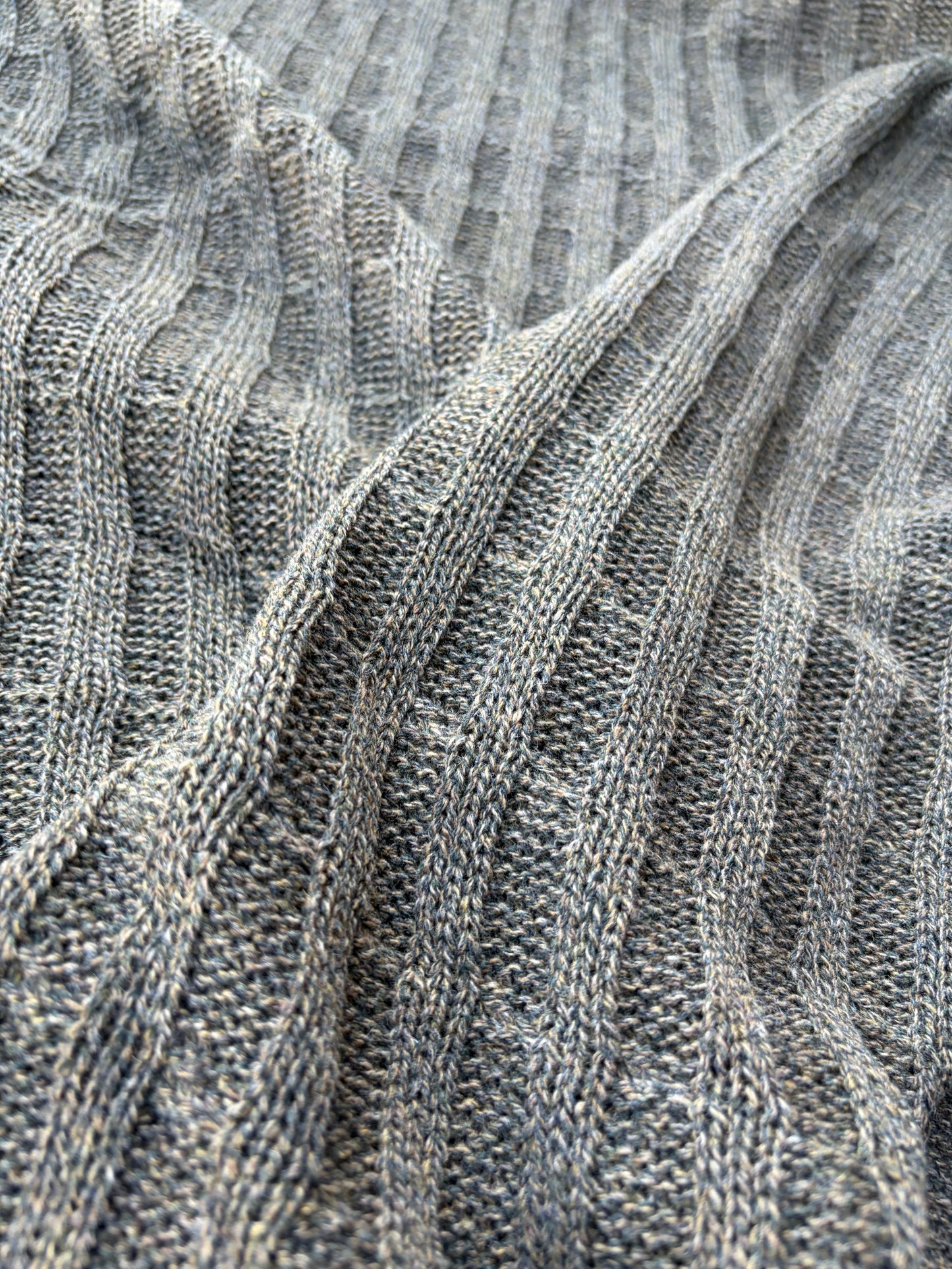 AXEL 018 khaky cable jersey cotton/wool