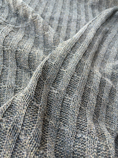 AXEL 018 khaky cable jersey cotton/wool