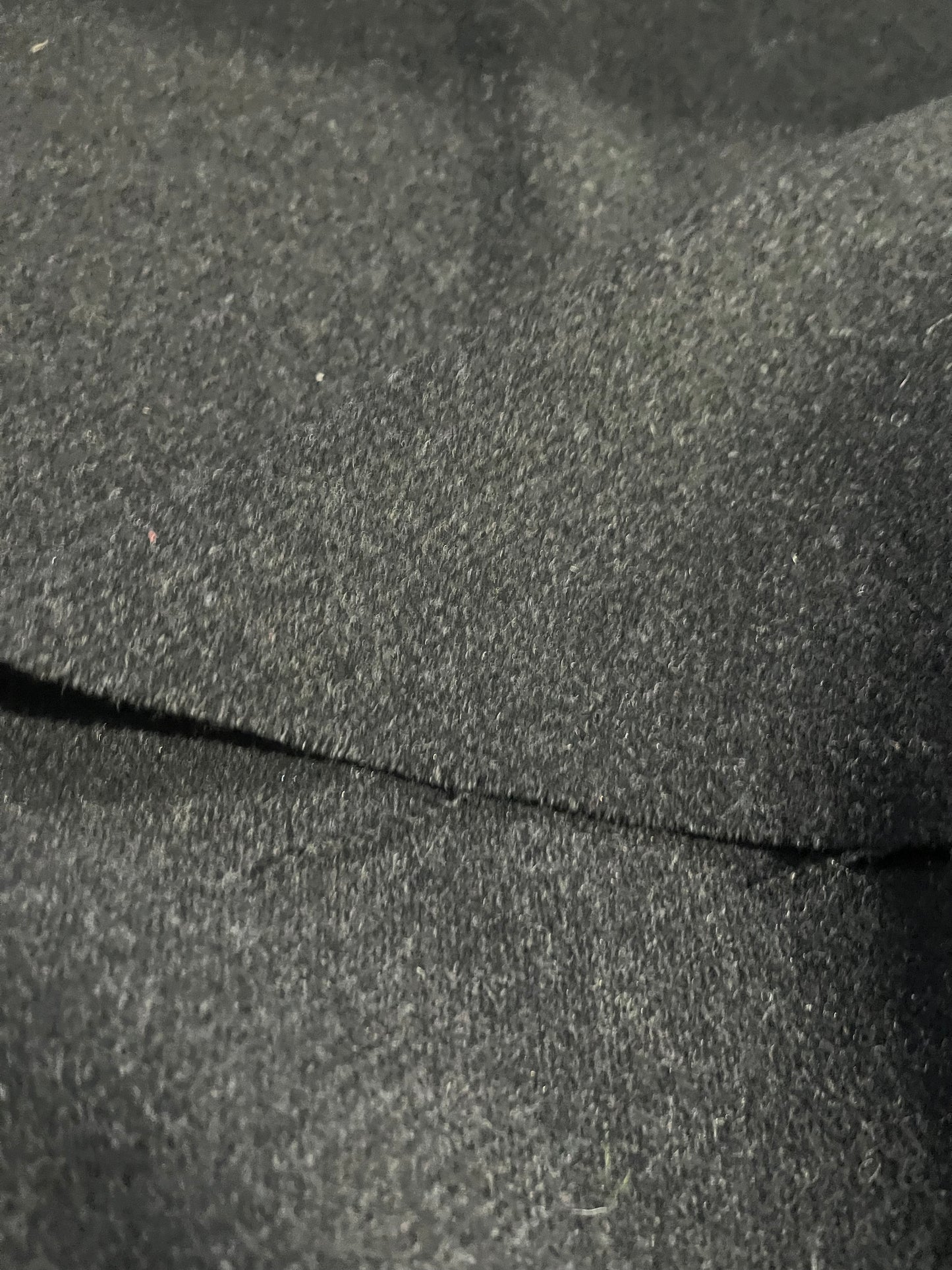 KAREN 205 heavy woolen coat fabric tricotine antracite