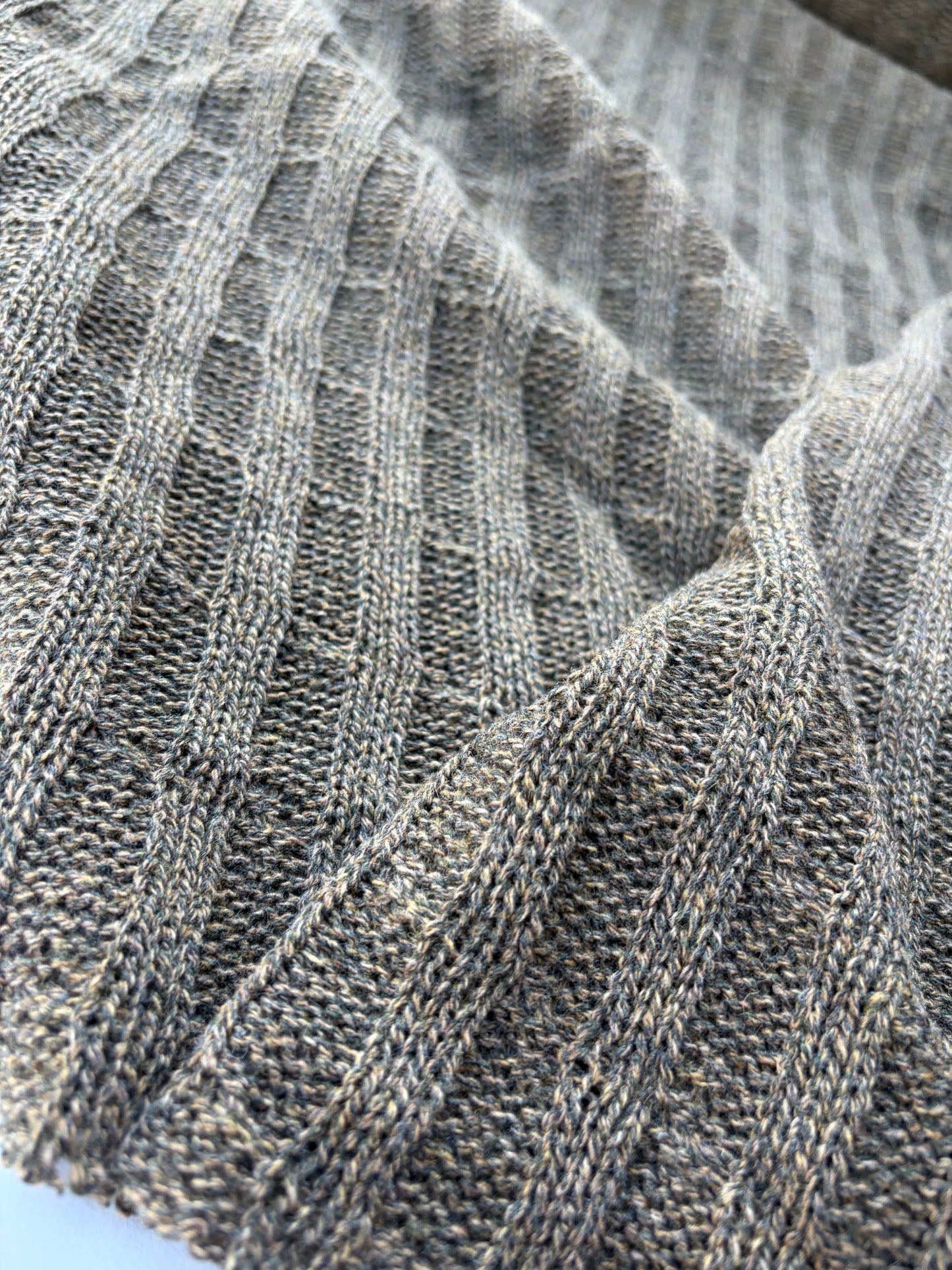AXEL 018 khaky cable jersey cotton/wool