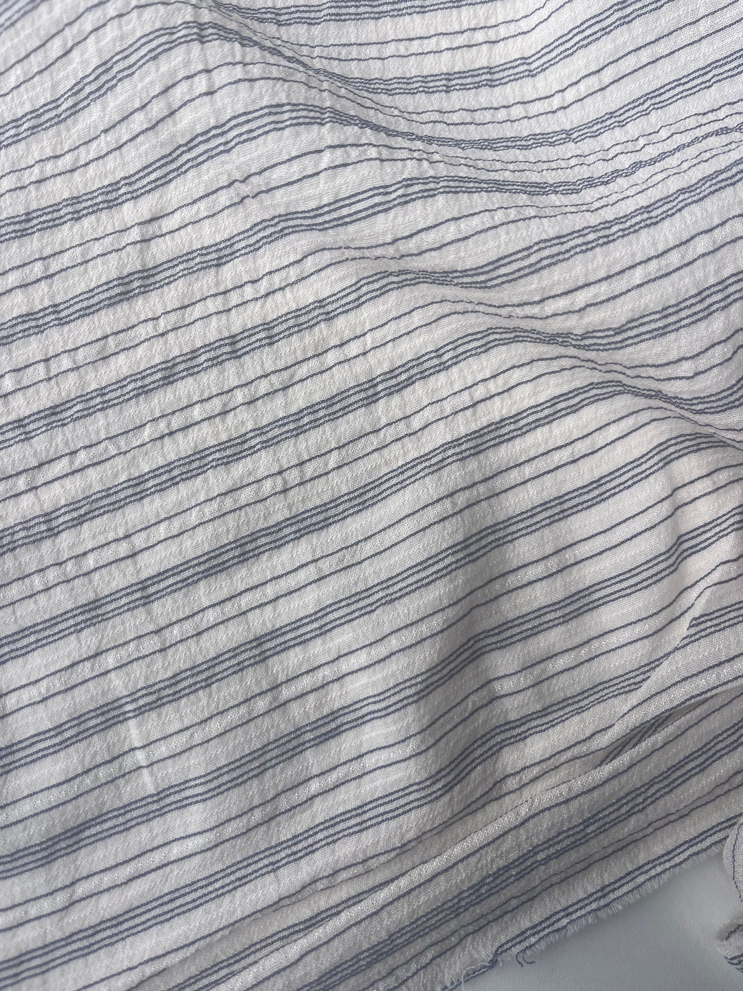 GIORGIA 009 viscose stripes ecru/navy