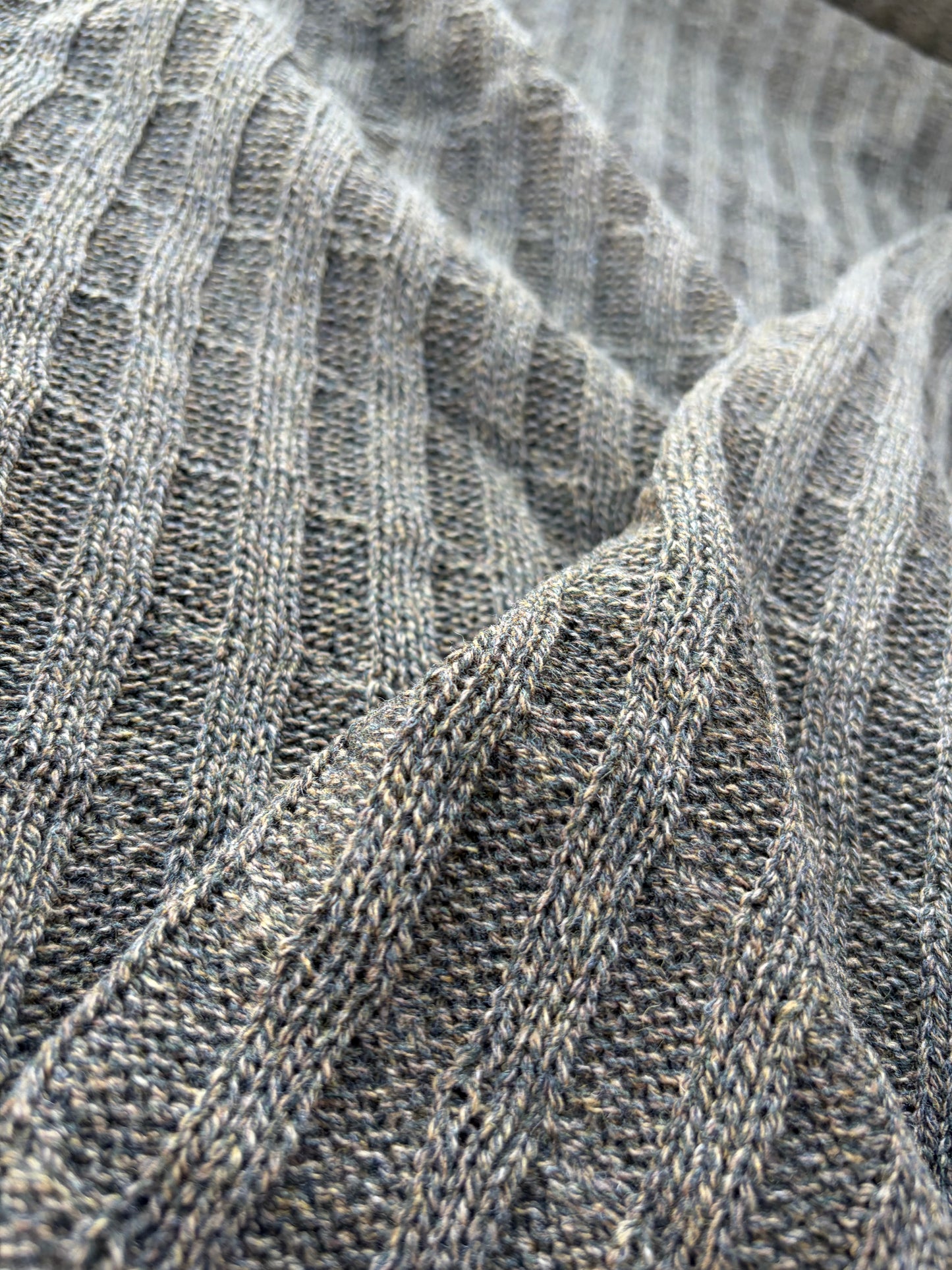 AXEL 018 khaky cable jersey cotton/wool