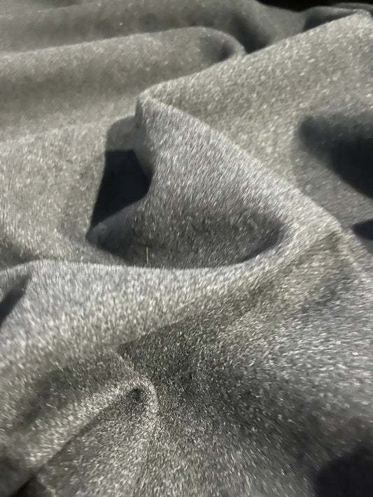 KAREN 205 heavy woolen coat fabric tricotine antracite