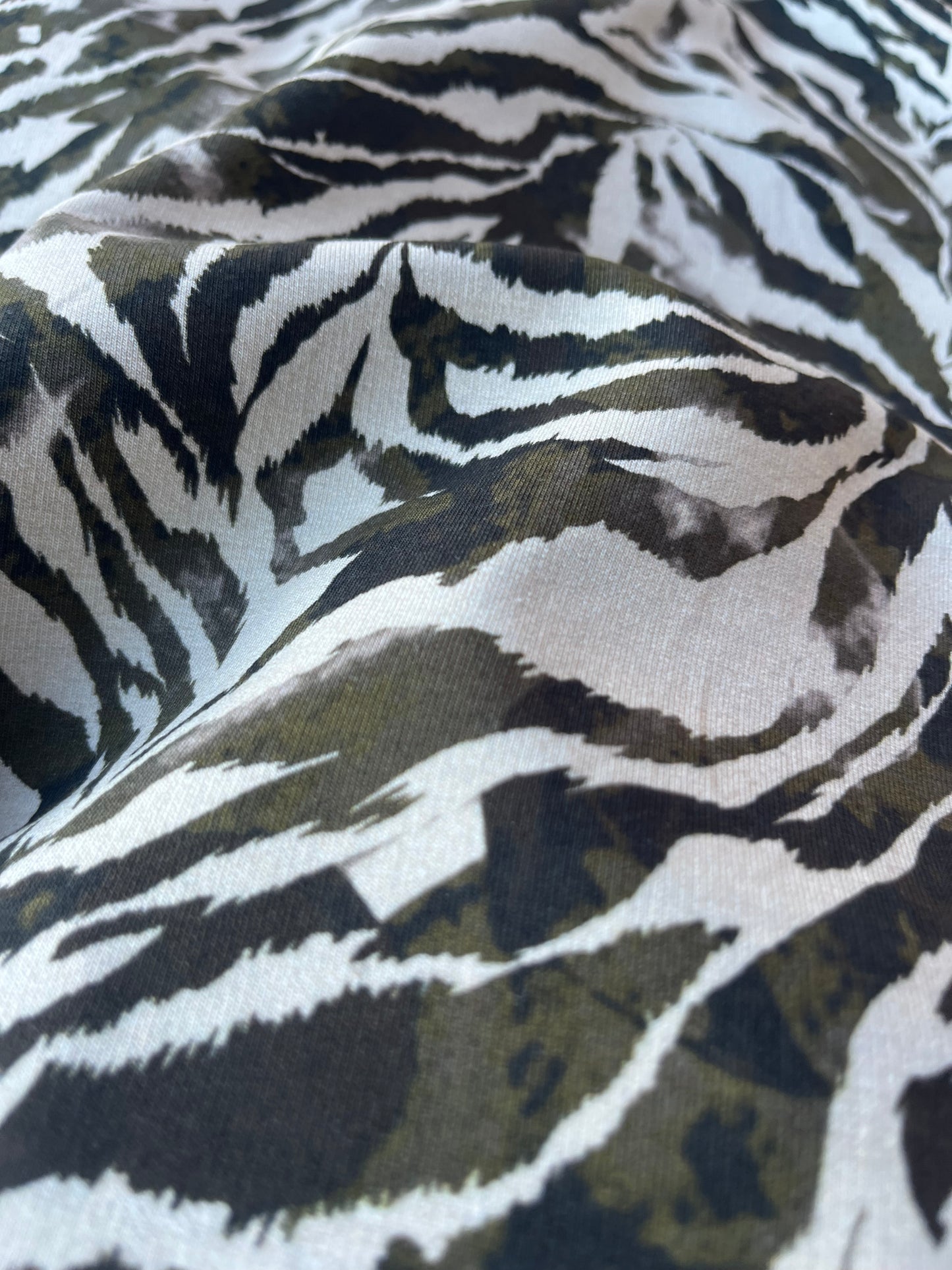 JUNO 044 Felpa/jogging full zebra print