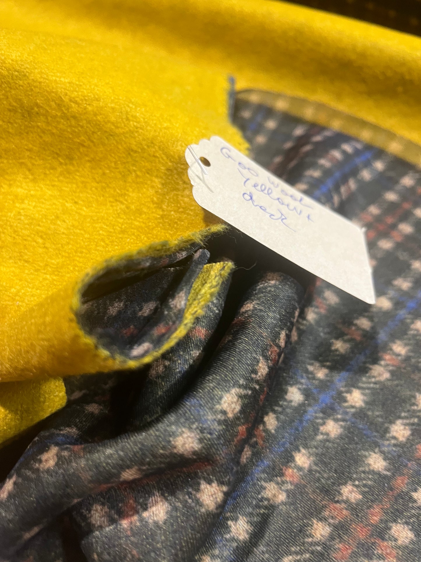 G00 WOOL yellow+check