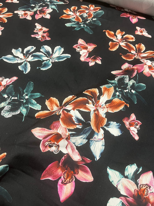 B01 cotton stretch flowers