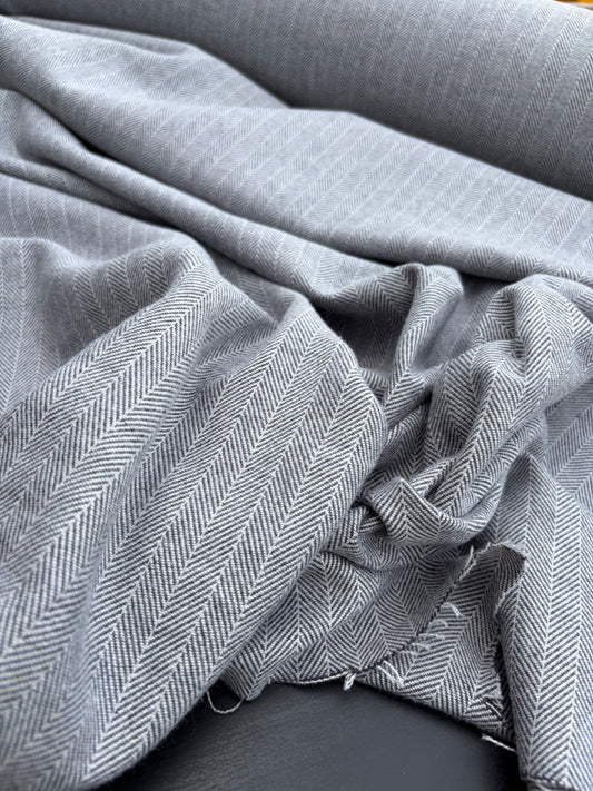 LC B.ROSE 036 wool herringbone suiting fabric