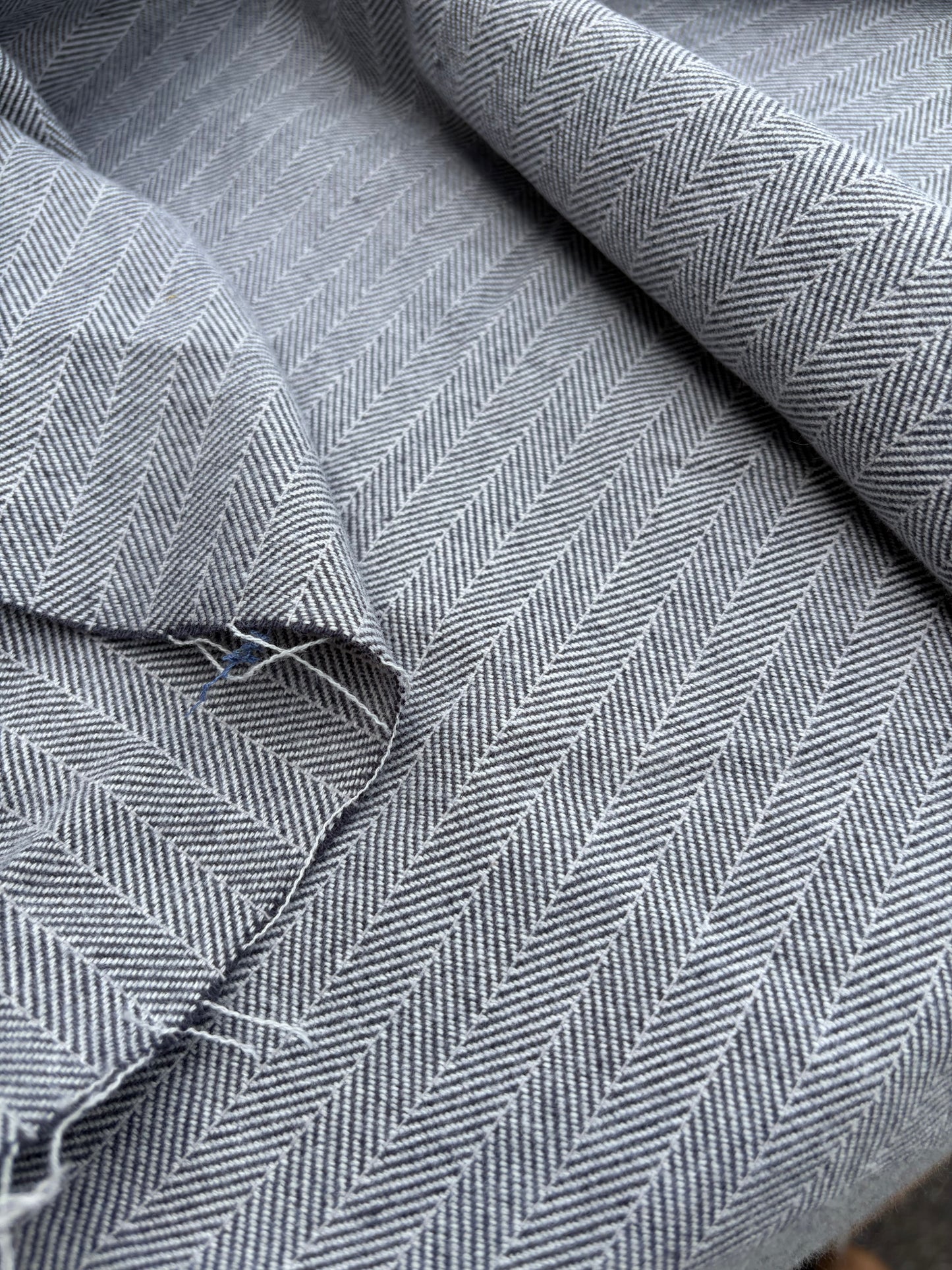 PC B.ROSE 036 wool herringbone suiting fabric