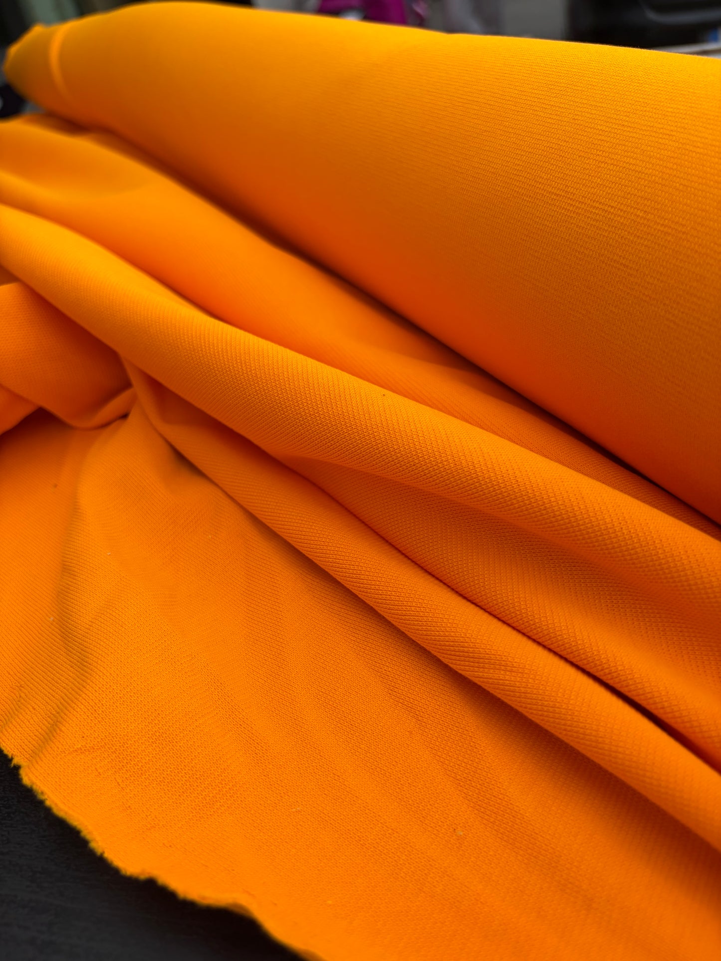 LC B.ROSE 040 heavy cotton rib 1 x 1 bright mango